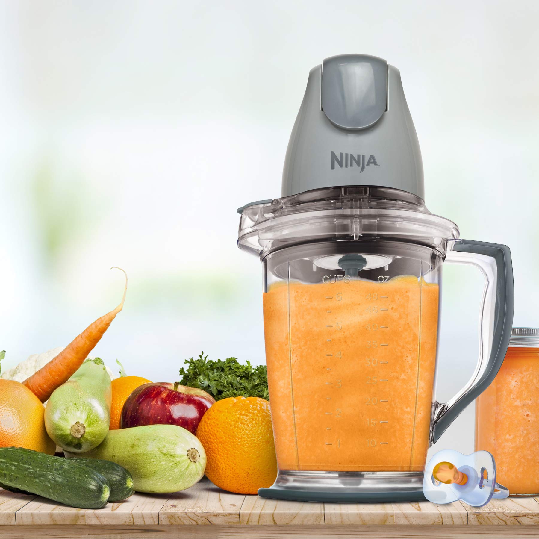Ninja Master Prep Professional Blender for Food & Beverages - 48oz Gray | Perfect for Smoothies, Shakes, Soups & Meal Prep at Home