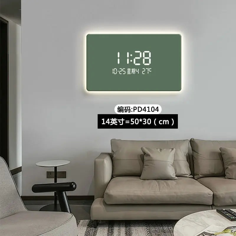 Modern Digital LED Wall Clock - Large Display with Adjustable Brightness - Perfect for Home, Office, Bedroom & Kitchen