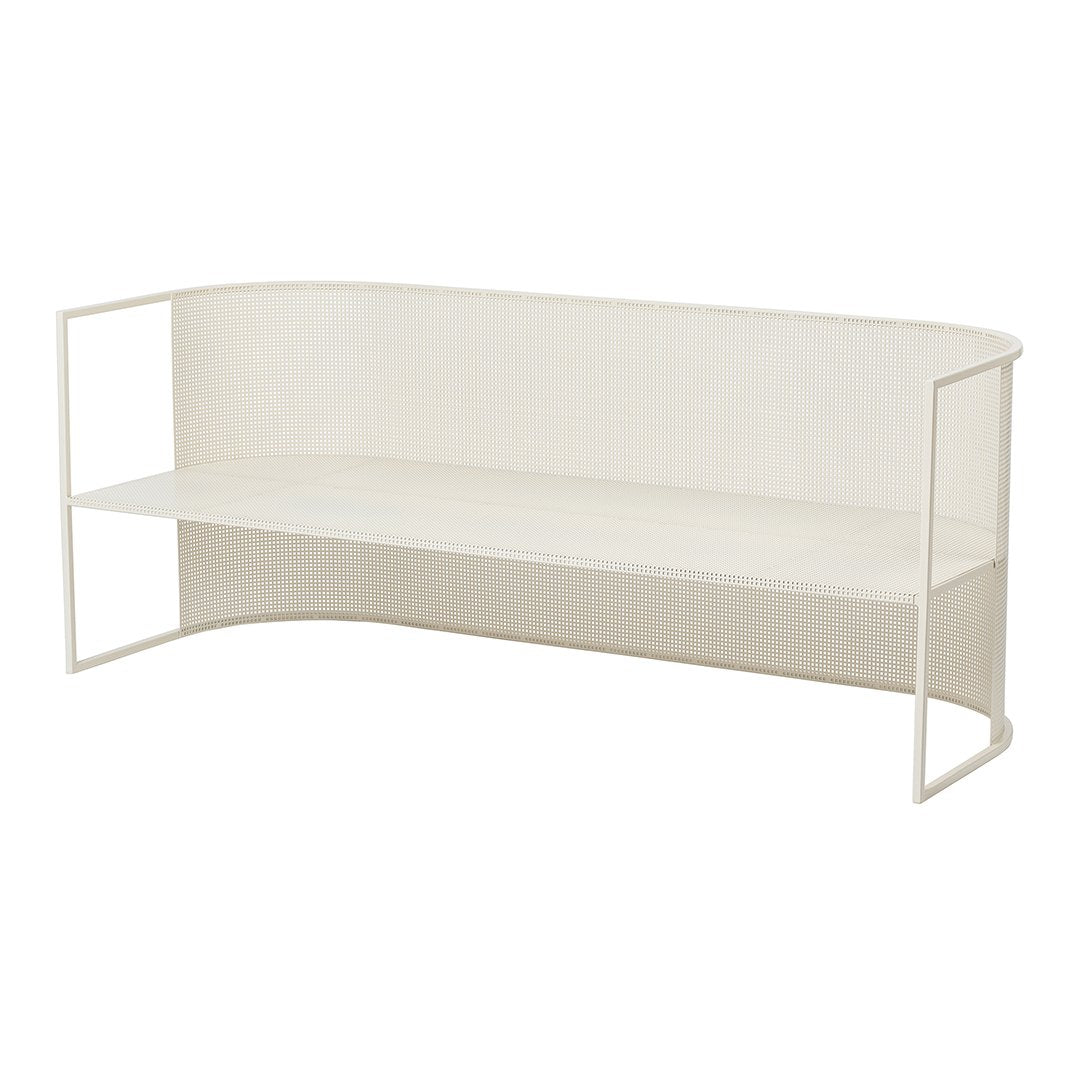Modern Bauhaus Style Lounge Bench - Mid-Century Inspired Sofa for Living Room, Bedroom & Office - Comfortable Upholstered Seat with Wooden Legs