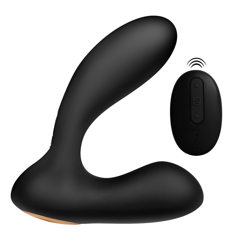 Vibrating Anal Plug - Vicky Noir Dual Motor Silicone Butt Plug for Women & Men - Sensual Pleasure & Prostate Massager - Perfect for Couples Play & Solo Exploration