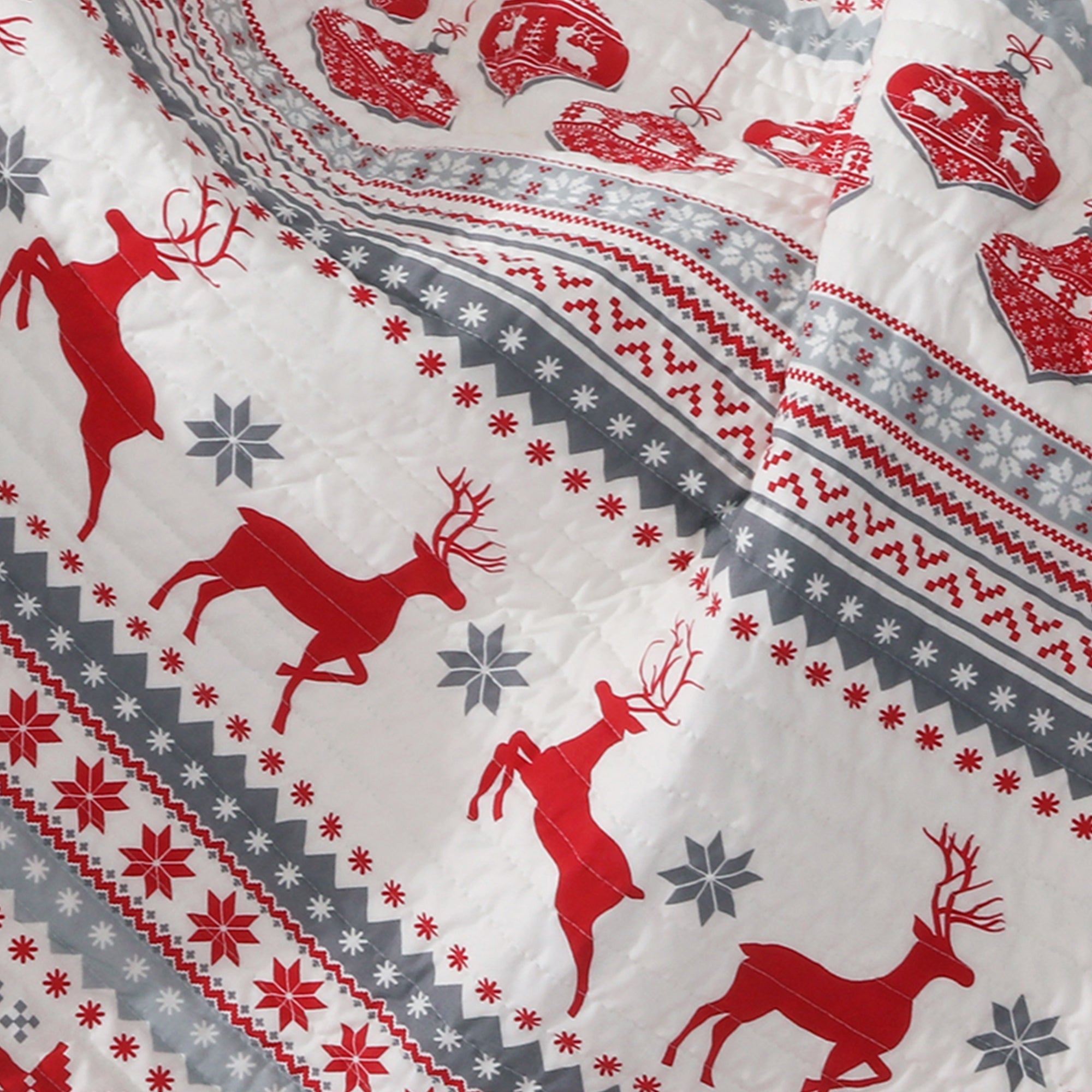 Silent Night Quilted Throw Blanket - Ultra Soft & Cozy Bedspread for Winter Nights - Perfect for Sofa, Bed, or Couch - Home Decor & Gift Idea