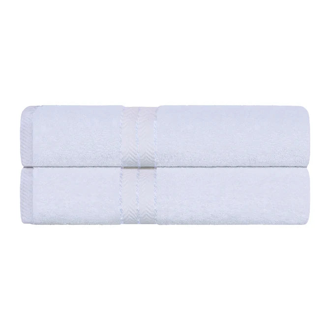 Premium Turkish Cotton Ultra Plush 2-Piece Bath Towel Set - Super Absorbent & Soft Luxury Bath Sheets for Spa, Hotel & Home Use