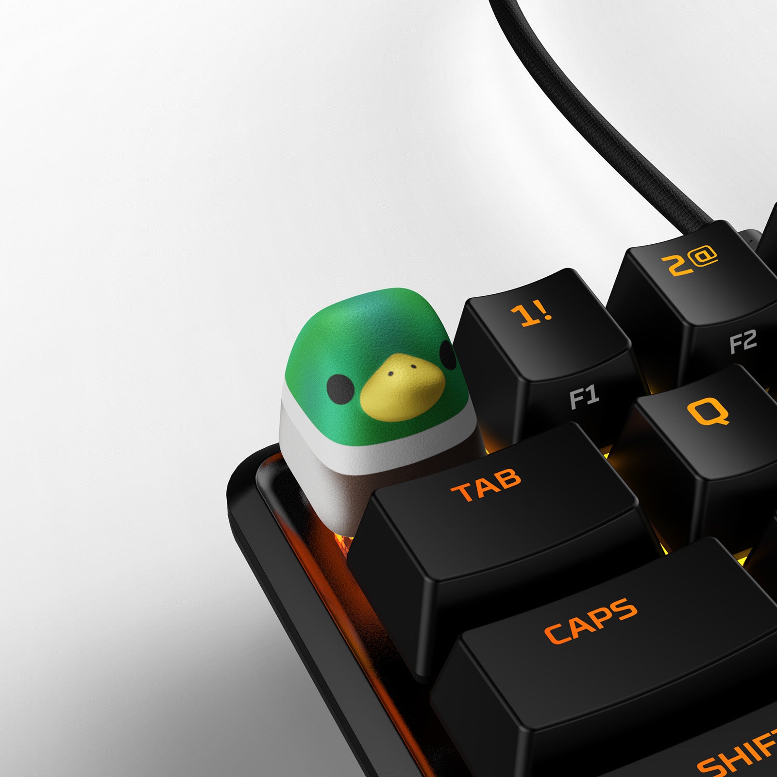 HX3D Custom Keycap - Duck Design for Mechanical Keyboards | Perfect for Gaming & Typing Enthusiasts