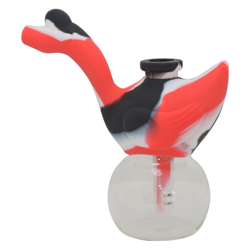 Premium Swan Glass Bubbler Pipe for Smooth Smoking - Perfect for Herbs, Tobacco & Essential Oils | Ideal for Home Use, Travel & Relaxation