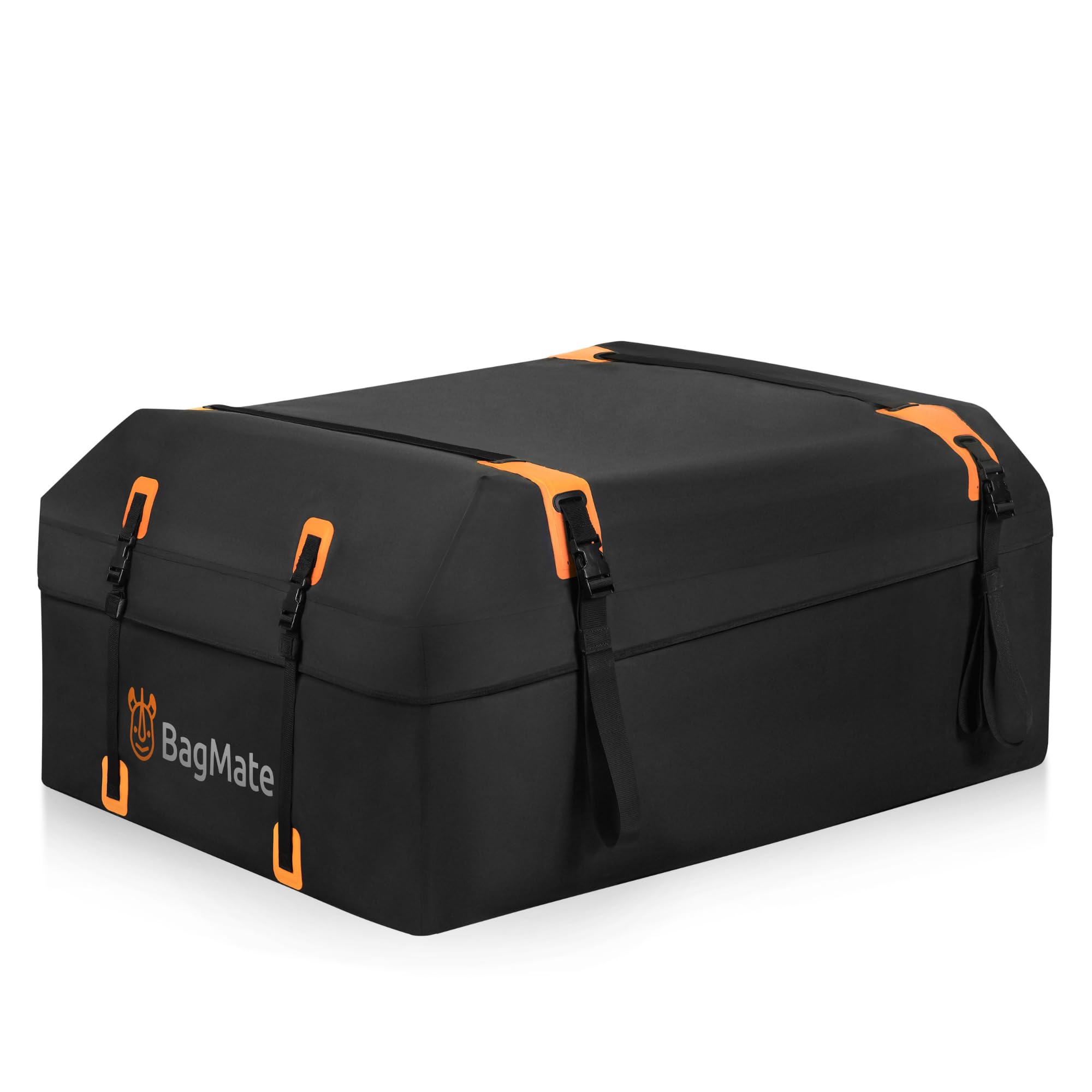 19 Cubic Ft Waterproof Car Roof Bag - Heavy Duty Rooftop Cargo Carrier with Anti-Slip Mat, 4 Door Hooks & Reinforced Zipper for SUVs, Sedans (Rack Compatible) - Perfect for Road Trips, Camping Gear Storage and Luggage Transport