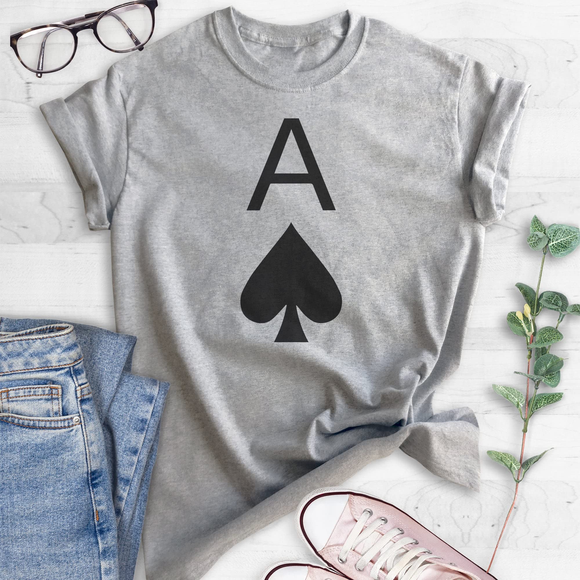 Ace of Spades T-Shirt - Unisex Poker Card Design Tee for Men & Women | Perfect for Casino Nights, Poker Parties & Gift Giving