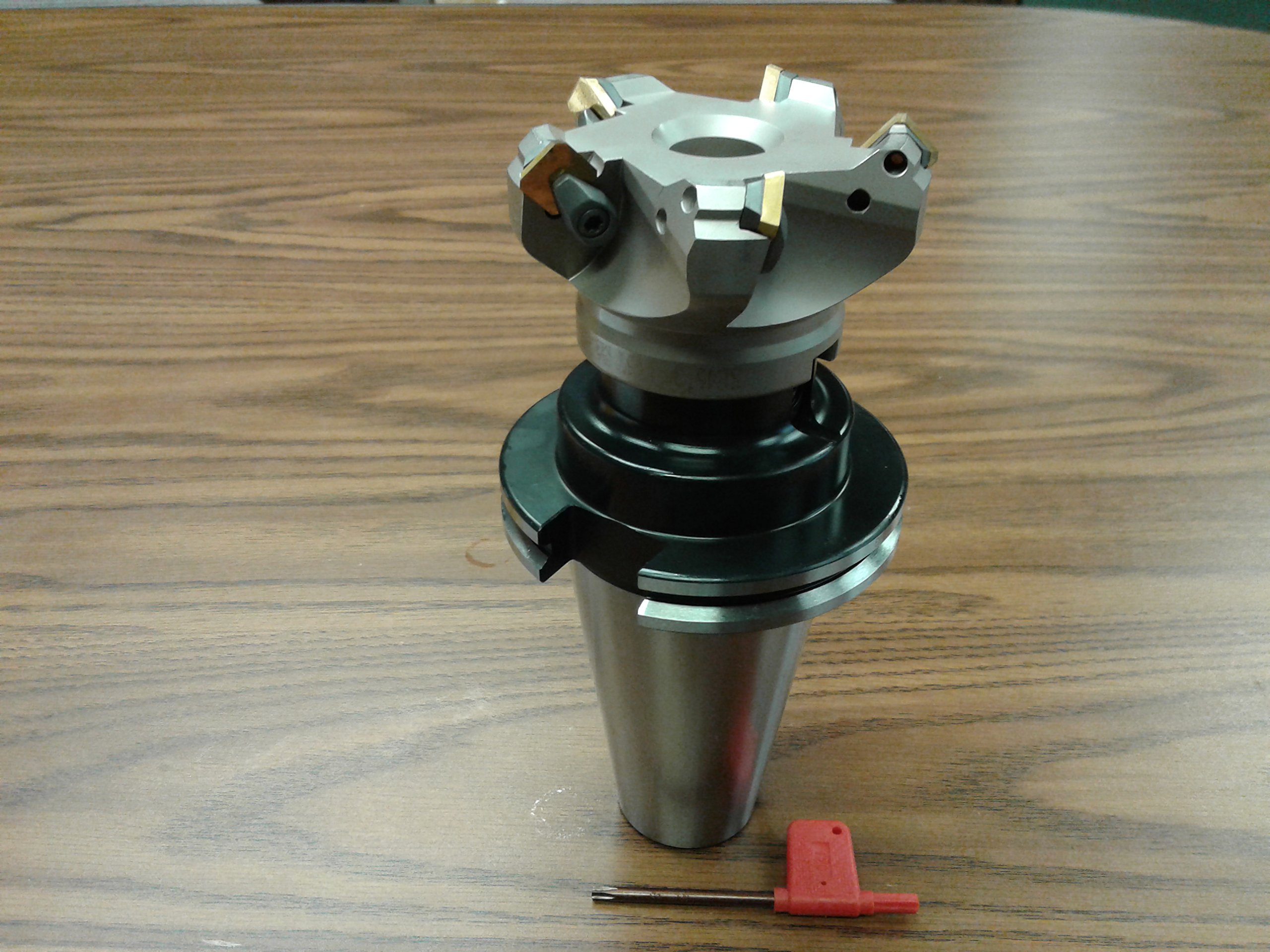 45 Degree Indexable Face Shell Mill with CAT50 Arbor - 3