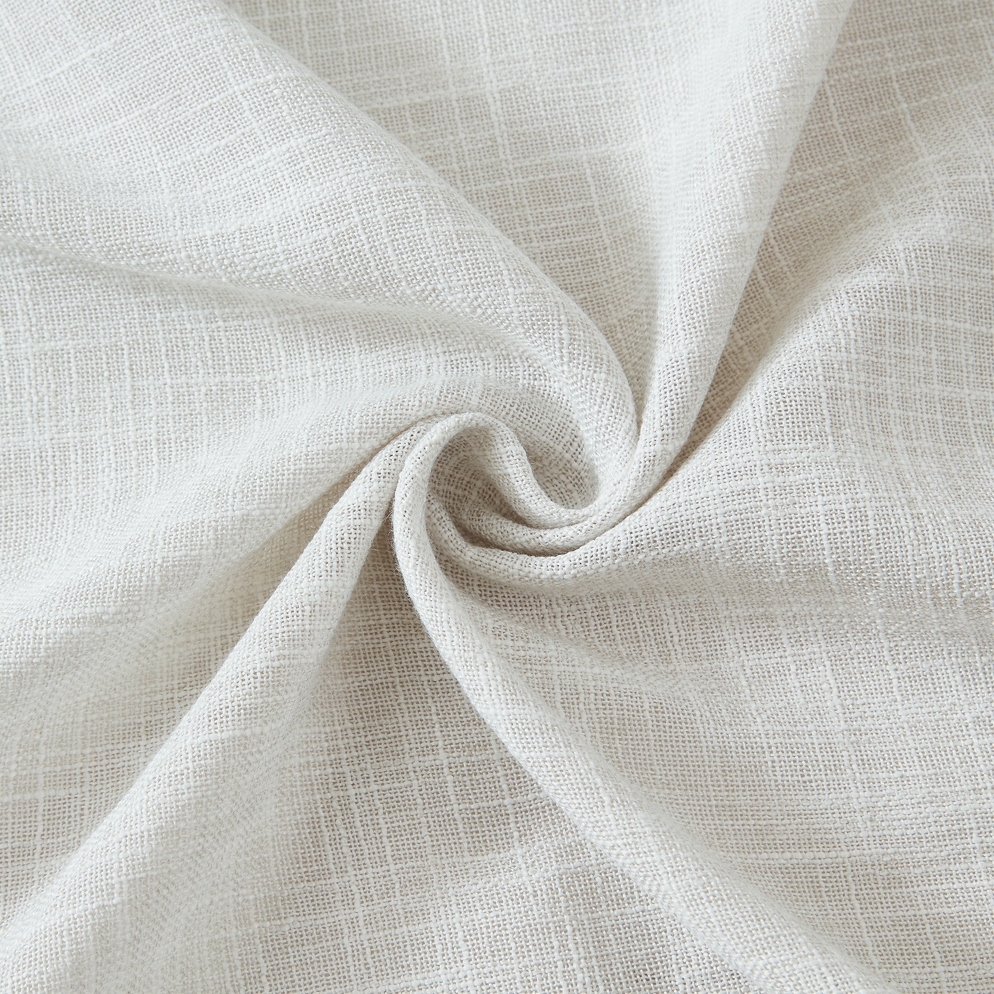 Zaab Flynn Blockout Single Concealed Tab Curtain in Natural - Blackout Window Treatment for Bedroom & Living Room Privacy