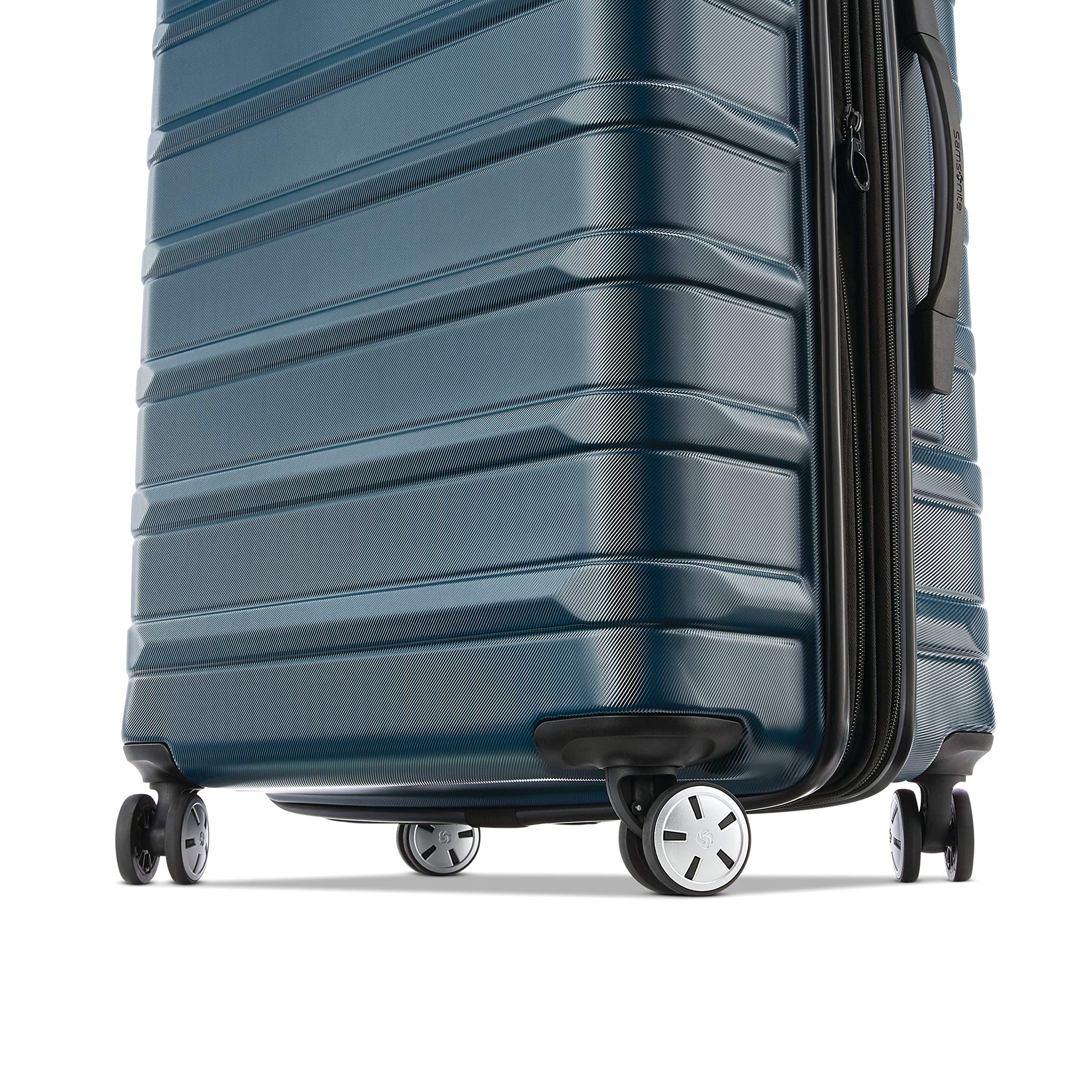 Samsonite Omni 2 Hardside Expandable Luggage Set with 360° Spinner Wheels, 2-Piece (19/28 Inch) - Nova Teal | Durable Suitcase for Business Travel & Vacation