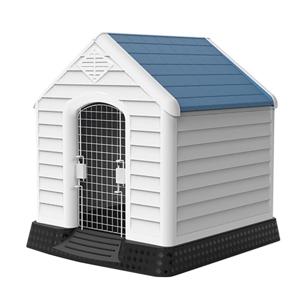 Zuyang Waterproof Outdoor Plastic Dog House - Easy to Clean, All-Weather Pet Shelter with Ventilation | Perfect for Backyard, Patio, and Kennel Use