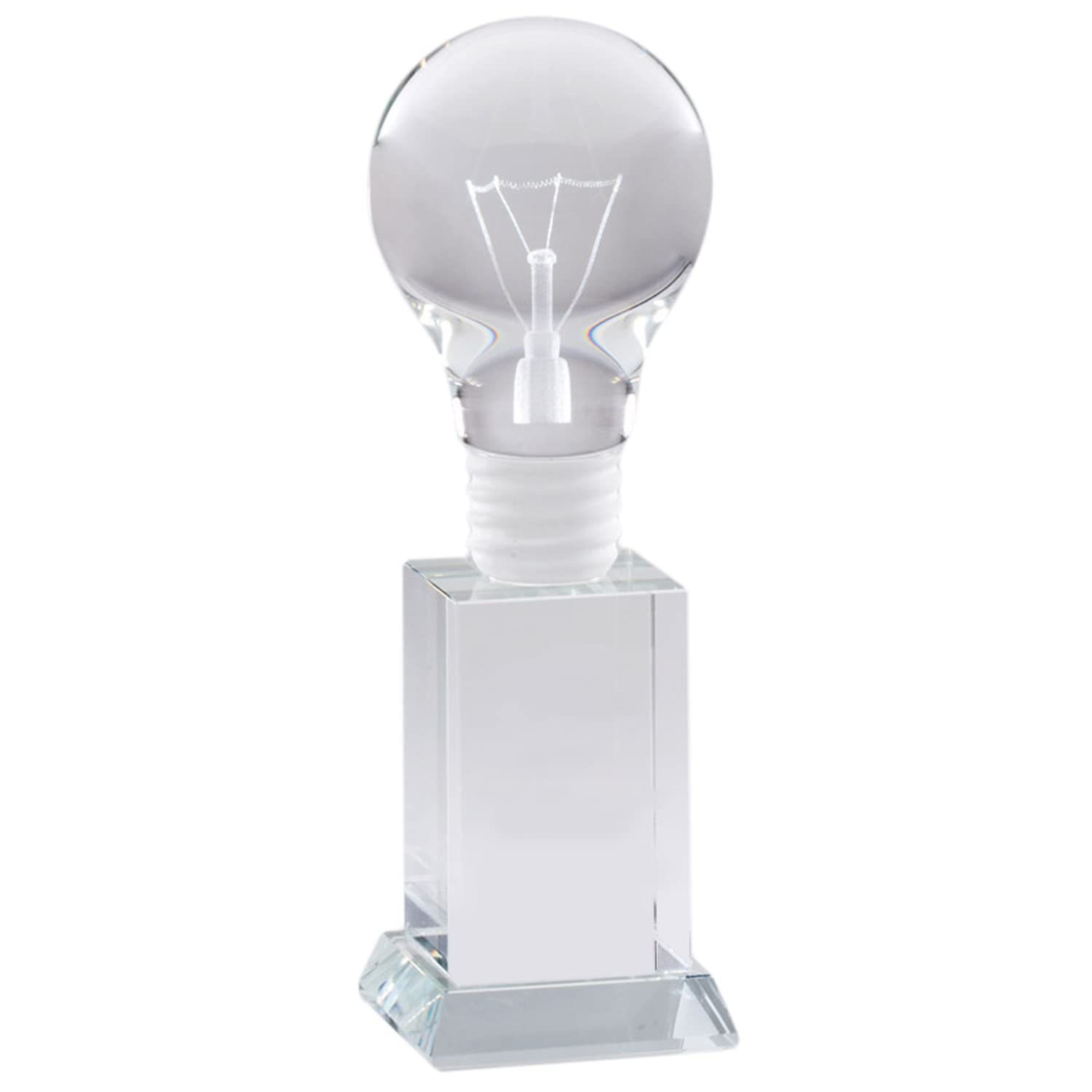 Custom Engraved Crystal Trophy Awards - 8 Inch Personalized Employee Recognition Gift for Work, School & Science Achievements | Perfect for Corporate Events, Academic Ceremonies & Sports Competitions