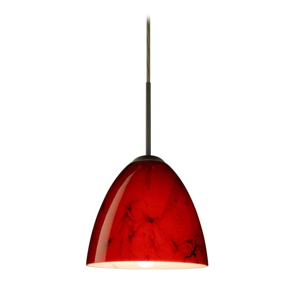 1JT-4470MA-BR Vila Collection Contemporary Modern One Light Pendant - Bronze/Dark Finish for Dining Room, Kitchen Island or Entryway Lighting