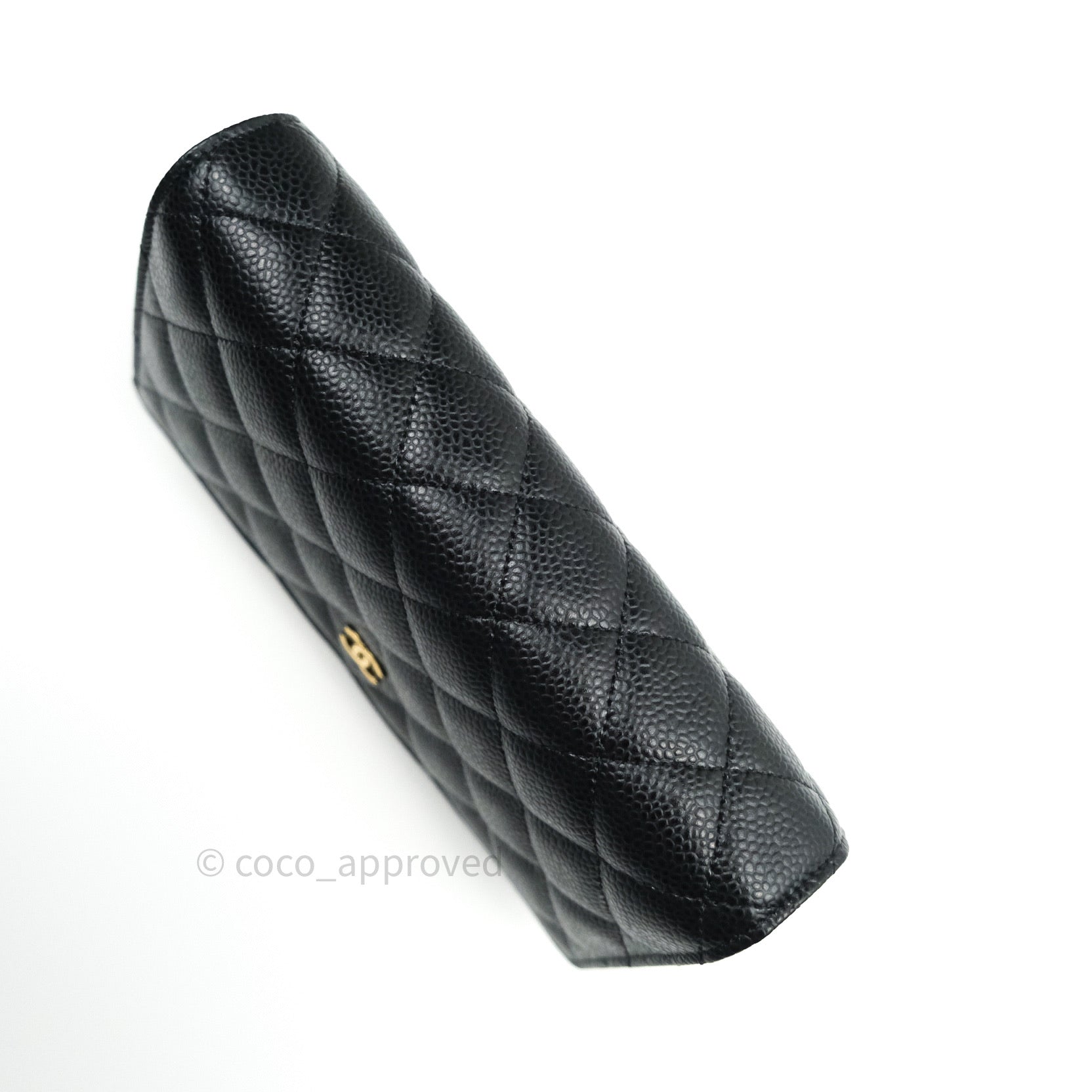 Chanel Caviar Quilted Wallet on Chain WOC Black Gold Hardware - Luxury Crossbody Bag for Women, Perfect for Evening Events & Daily Use