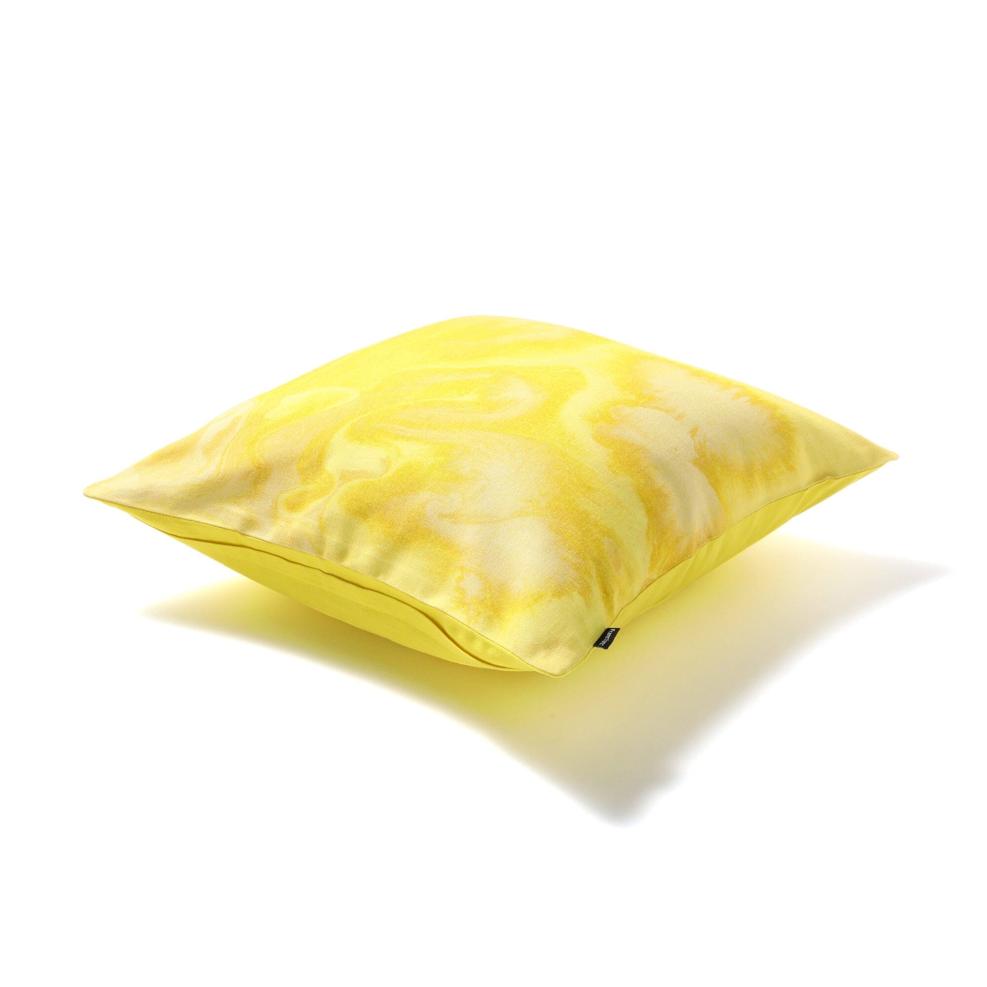 Premium Marble Print Cushion Cover 18x18 Inches - Soft Yellow Decorative Pillow Case for Living Room, Bedroom & Sofa - Home Decor Accent for Modern Interior Design