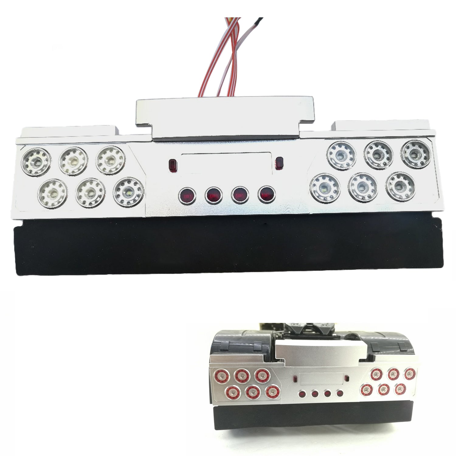 1/14 Scale TAMIYA RC Tractor LED Taillight Kit - High Brightness Tail Beam Light for Radio Control Car Models | DIY Upgrade & Decoration Accessories | Perfect for RC Crawlers, Trail Trucks & Off-Road Vehicles