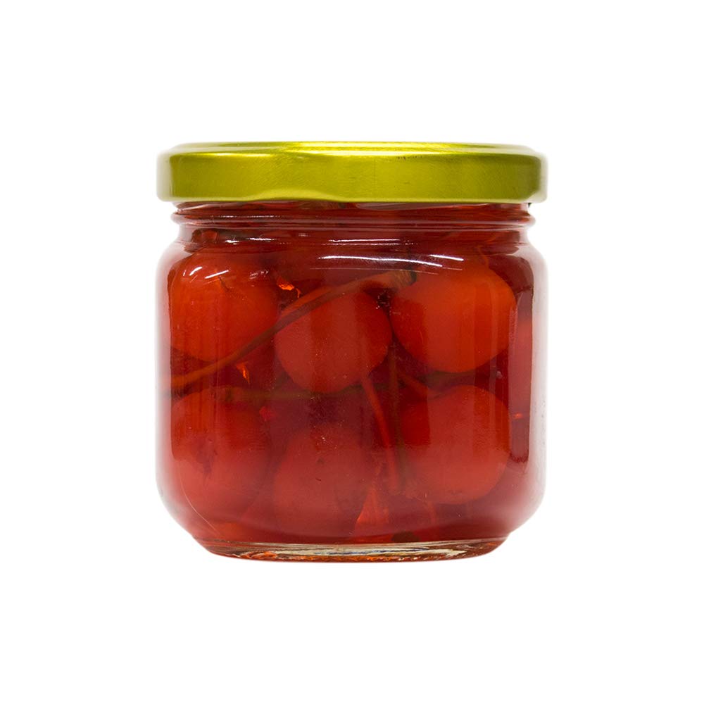 Premium Polar Maraschino Cherries 7 oz (12 Pack) - Red Cocktail Cherries with Stems for Desserts, Drinks & Baking - Perfect for Cocktails, Ice Cream Toppings & Cake Decorations