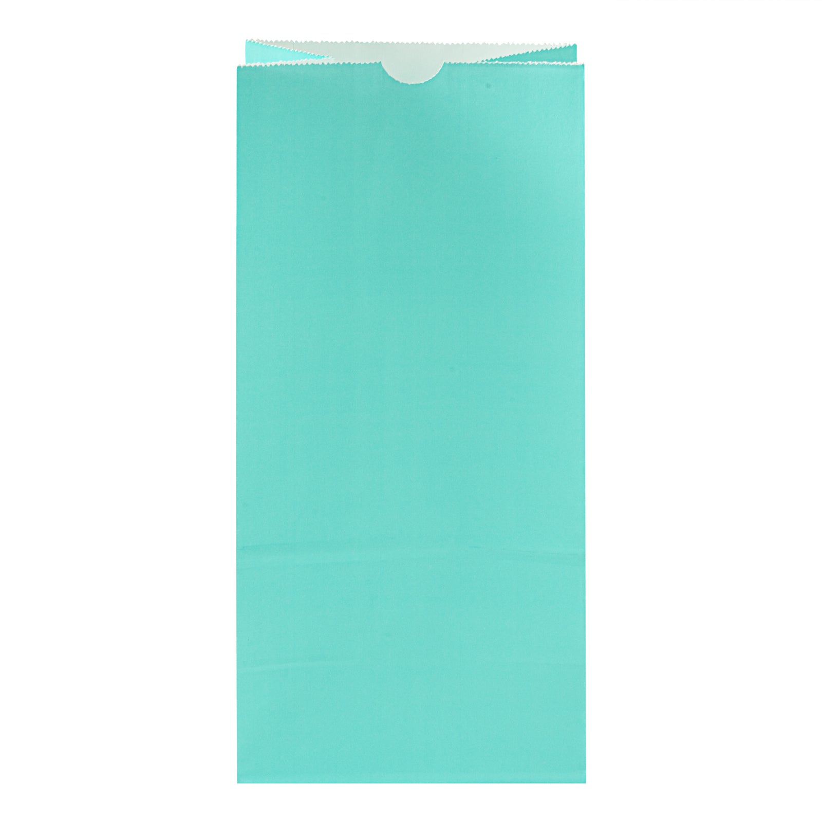 Eco-Friendly Turquoise Paper Bags - 8 lb Capacity, 6 x 4 x 11.75 Inches - Pack of 100 - Perfect for Retail Shopping, Gift Wrapping & Party Favors