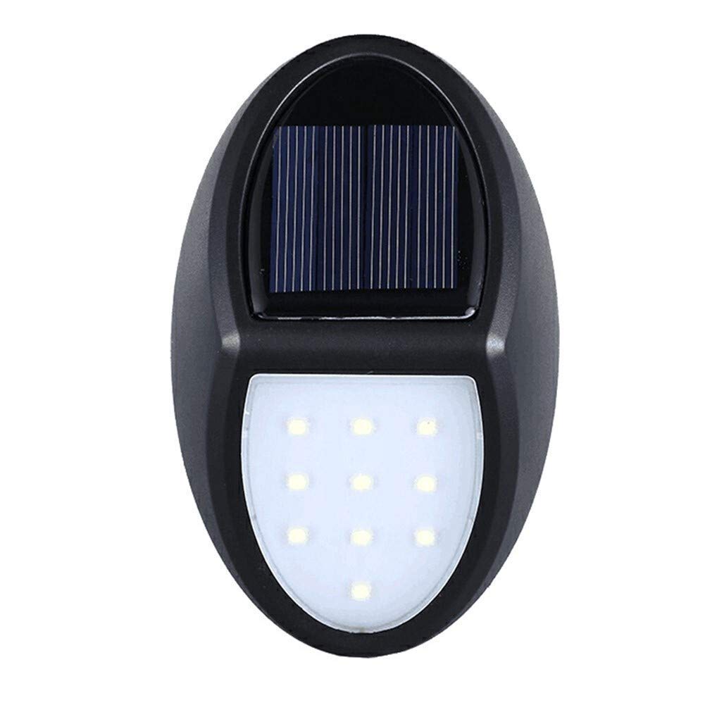 10 LED Solar Powered Wall Light - IP65 Waterproof Outdoor Lighting for Yard, Garden, Courtyard | Energy Efficient Landscape Lighting for Pathways, Patios & Backyards
