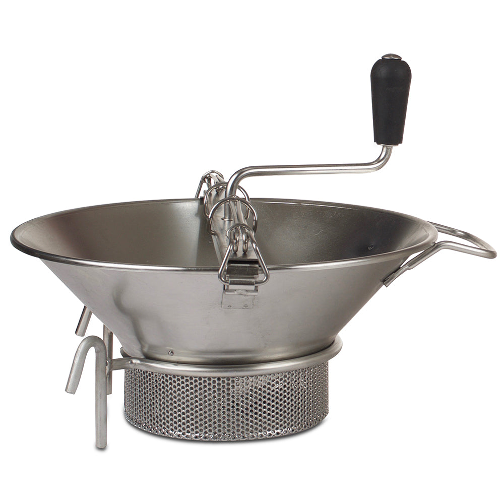 Premium Stainless Steel French Food Mill - 14 Inch Diameter for Pureeing Soups, Sauces & Baby Food | Perfect for Home Chefs & Professional Kitchens