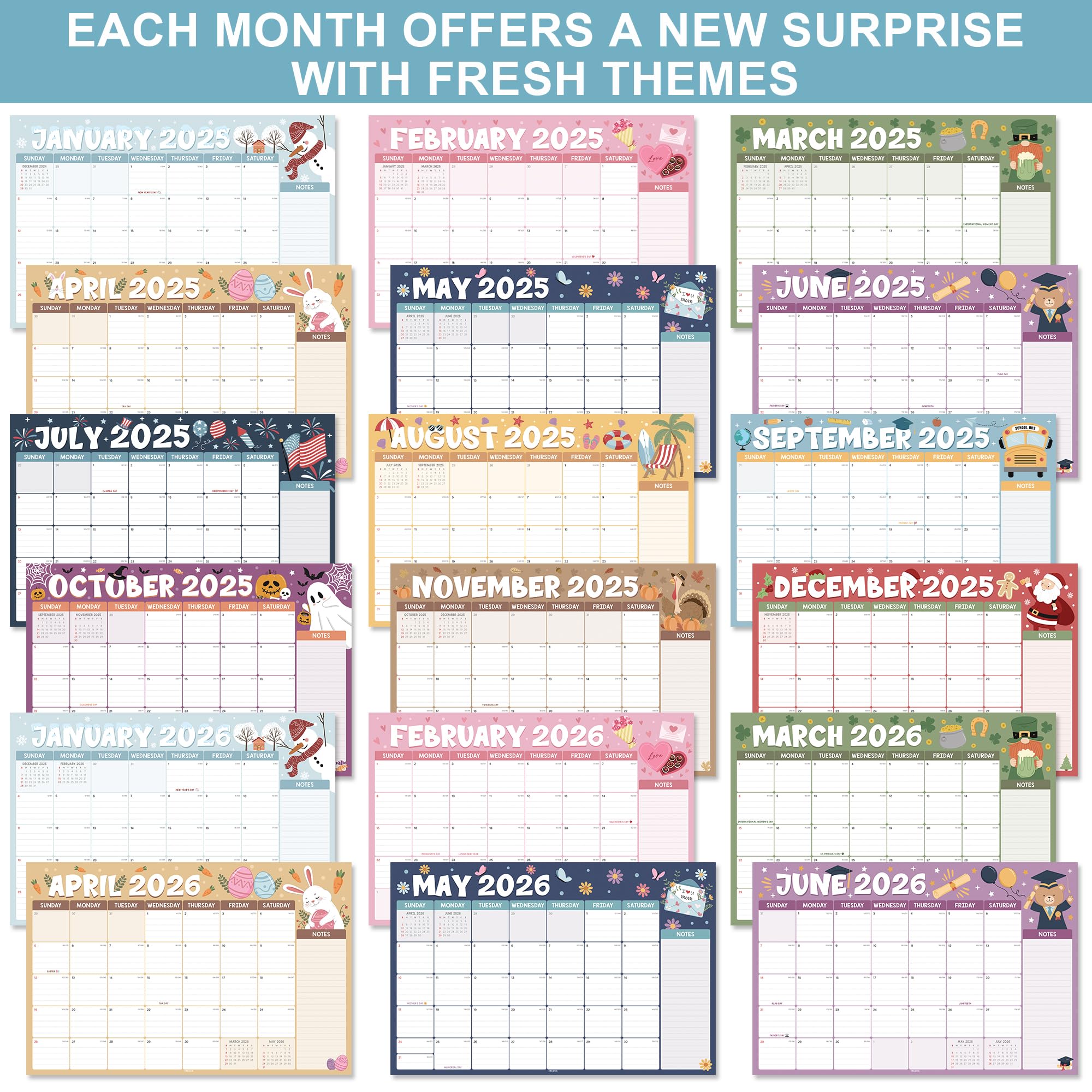 2025-2026 Large Desk Calendar (17