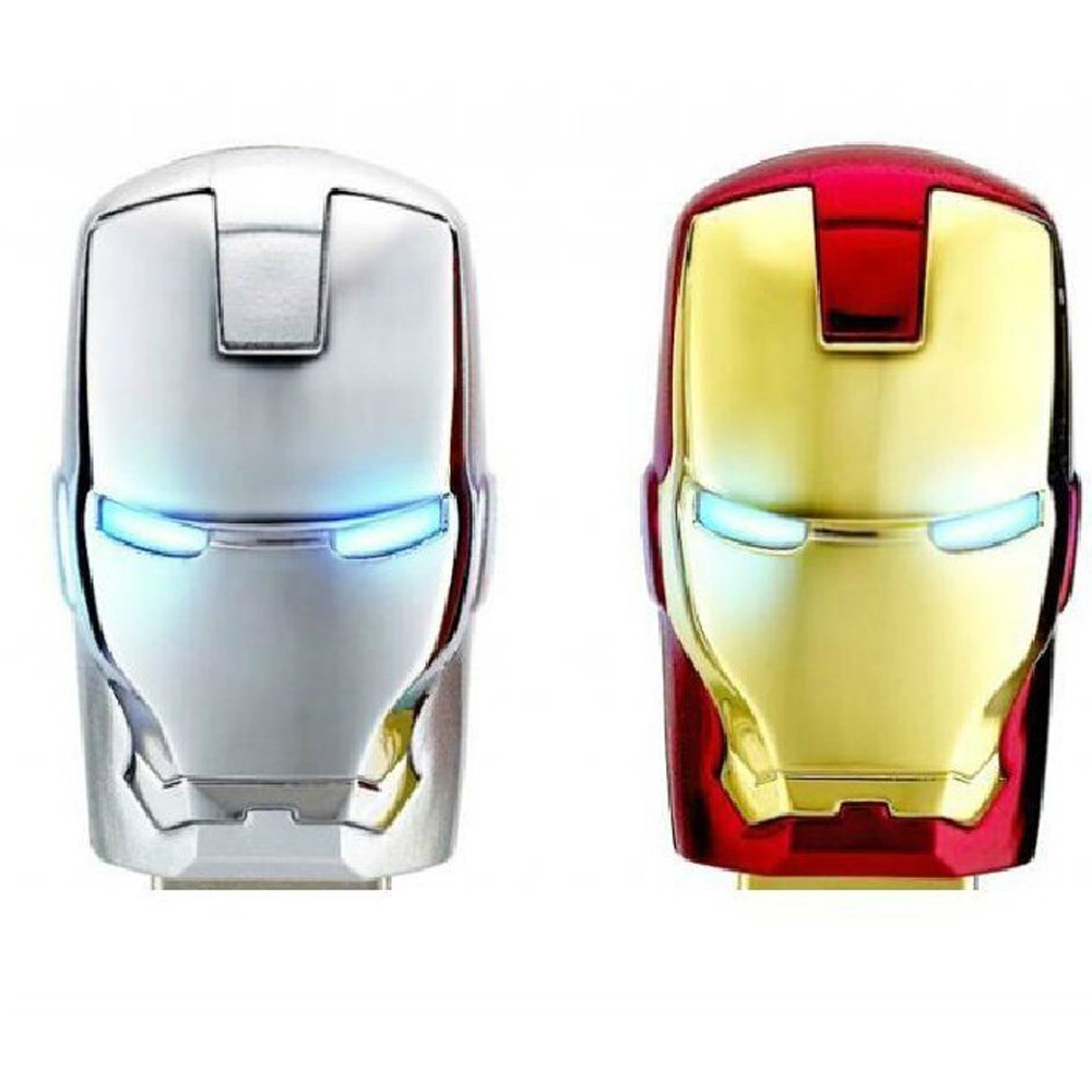 Iron Man USB Flash Drive 8GB - Superhero-Themed Memory Stick for Data Storage - Perfect for Marvel Fans, Students, Office & Cosplay Accessories
