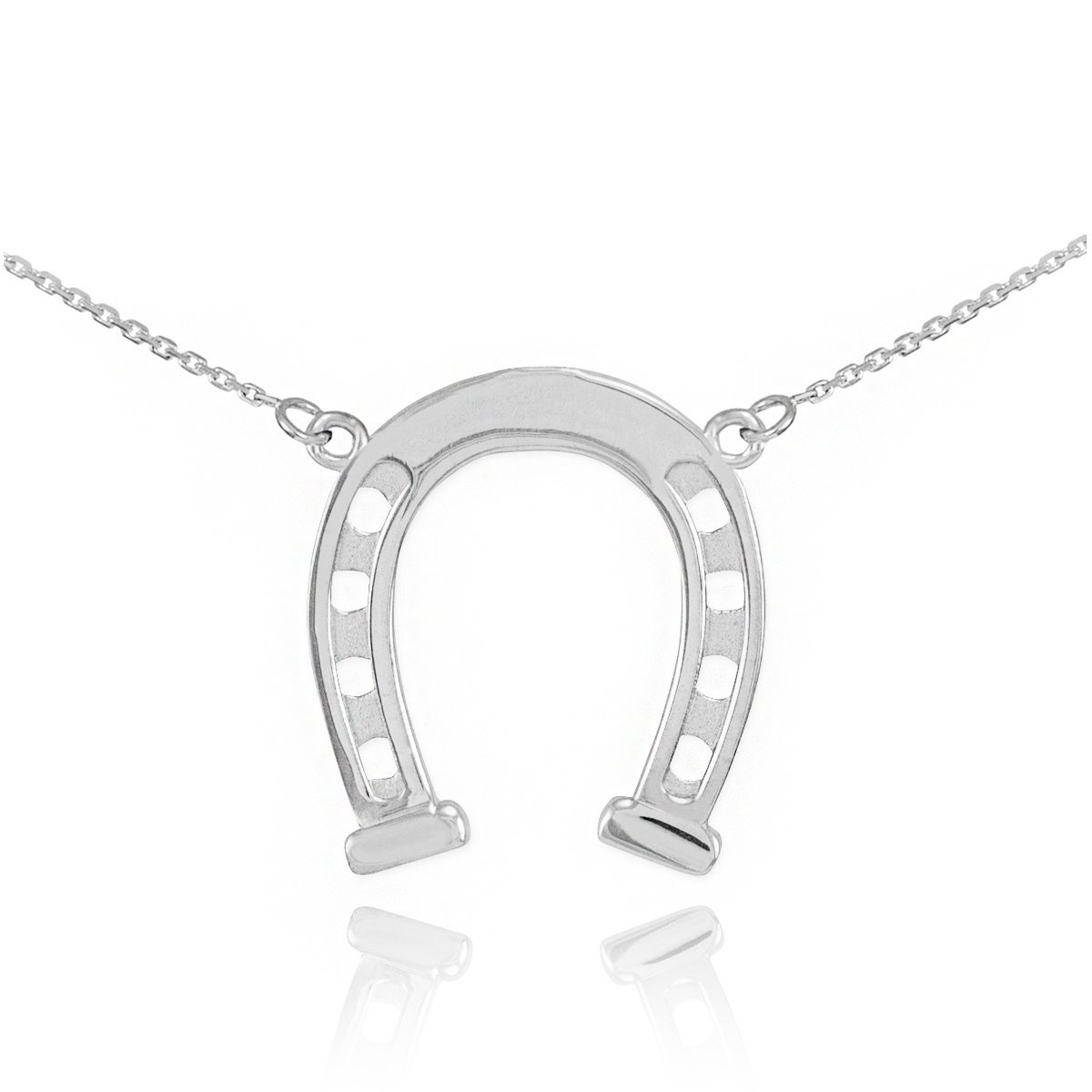 925 Sterling Silver Lucky Charm Horseshoe Pendant Necklace for Women - Elegant Jewelry Gift for Birthday, Anniversary & Everyday Wear