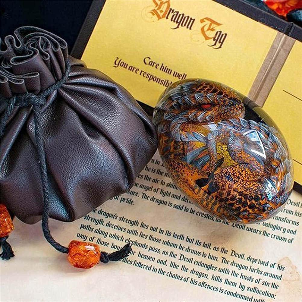 Lava Dinosaur Egg Ornaments - Crystal Clear Dragon Egg Handmade Sculpture, Unique Kids Gift for Birthday & Christmas | Perfect for Home Decor, Party Favors & Collectibles