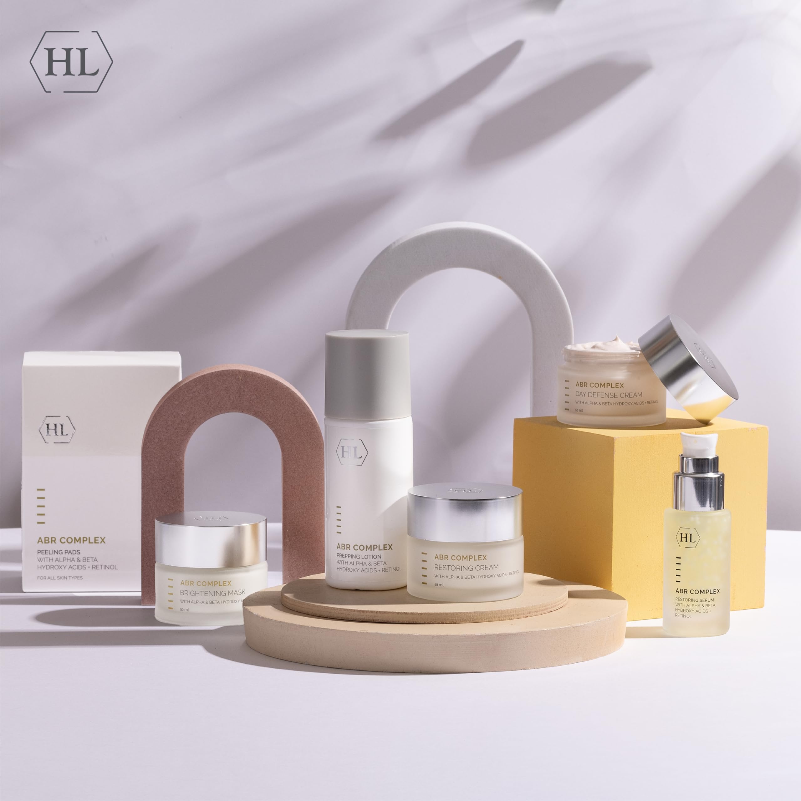 HL Holy Land Cosmetics ABR Complex Retinol Night Cream with Alpha Hydroxy Acids & Salicylic Acid - Anti-Aging, Wrinkle Repair & Skin Renewal (1.7 fl.oz) - Perfect for Nighttime Skincare Routine & Dry Skin Treatment