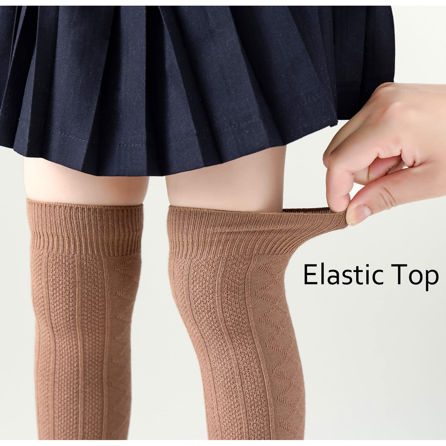 EPEIUS Baby Girls & Boys Knee High Socks - 3/5 Pack Uniform Tube Socks with Ruffles for Infants & Toddlers - Perfect for School, Dance, Dress Up & Special Occasions