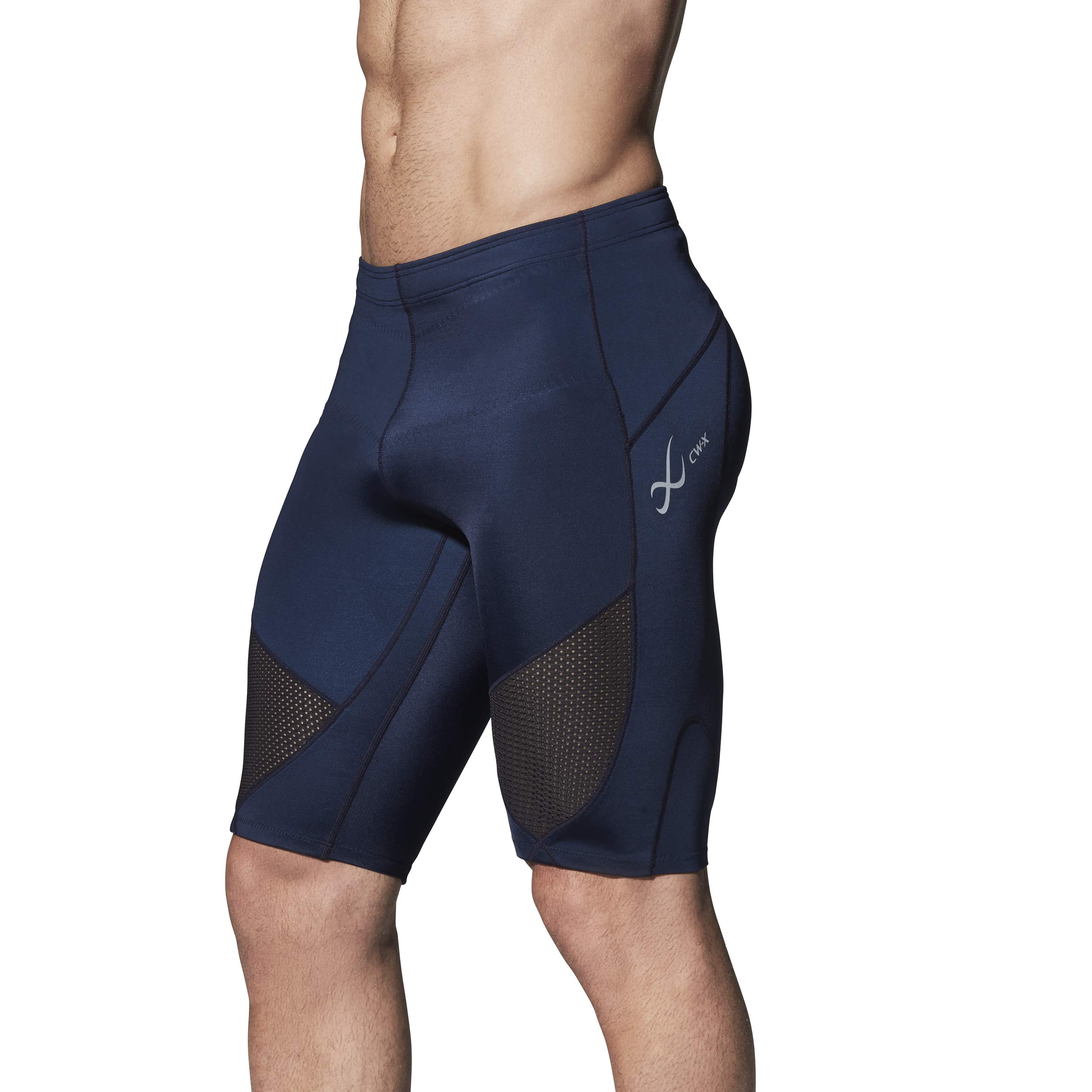 CW-X Men's Stabilyx Ventilator Joint Support Compression Shorts - Running, Cycling & Workout Support for Knee & Hip Stability - Ideal for Athletes & Active Lifestyles
