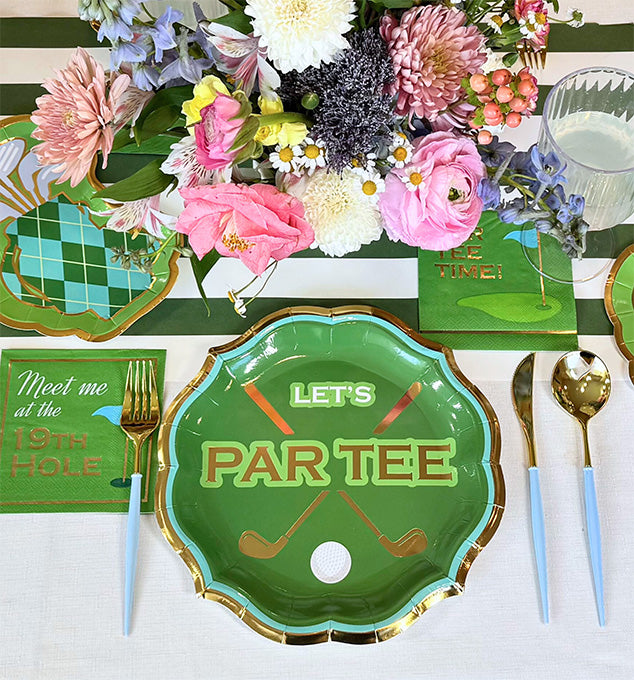 Let's ParTee Table Setting - Elegant Dinnerware Set for Parties & Entertaining | Perfect for Weddings, Holidays & Special Occasions