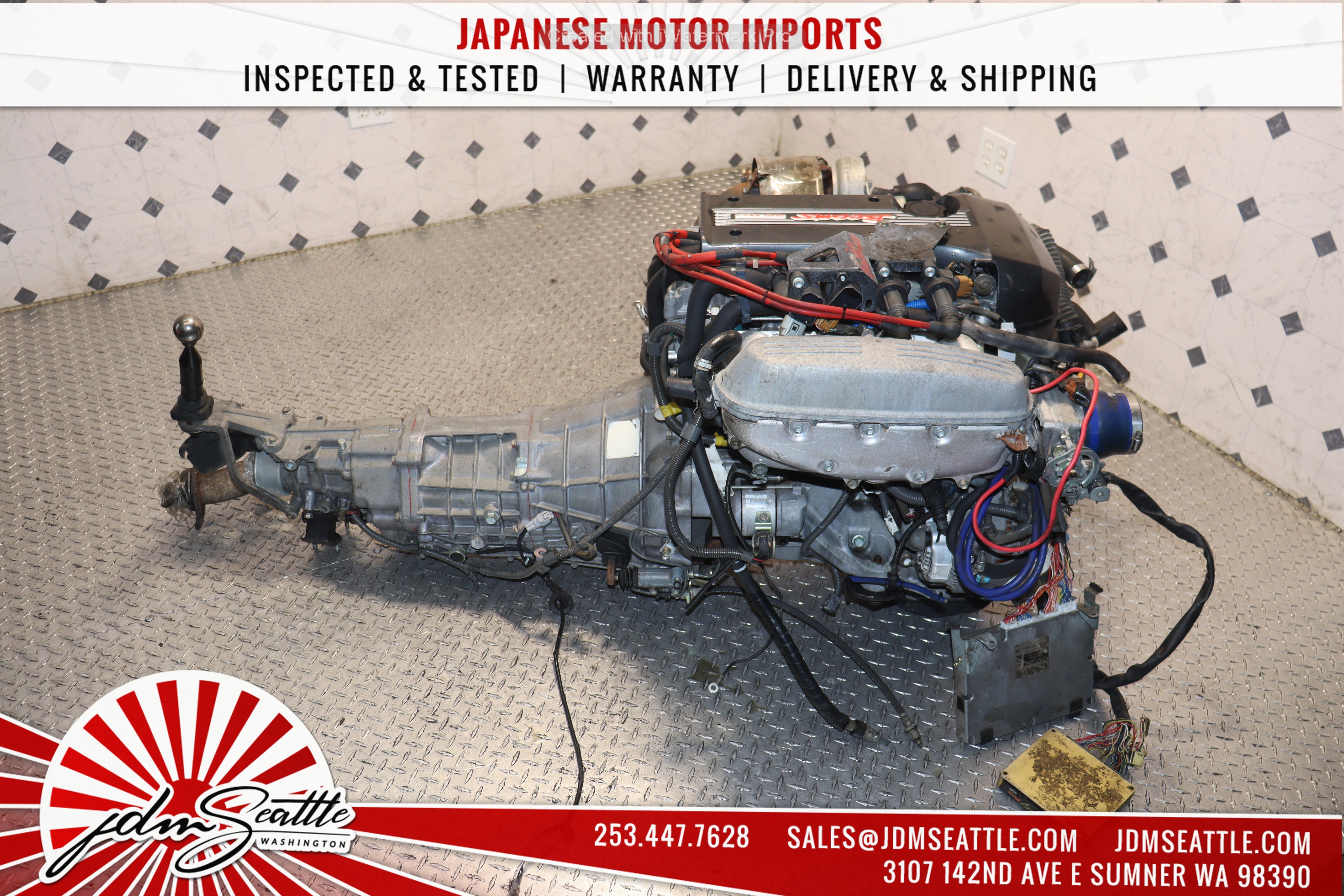 TOYOTA 3SGE BEAMS DUAL VVTI Turbo Engine with 6-Speed Manual Transmission for JDM Altezza SXE10 & IS300 - High Performance Upgrade for Racing & Street Tuning