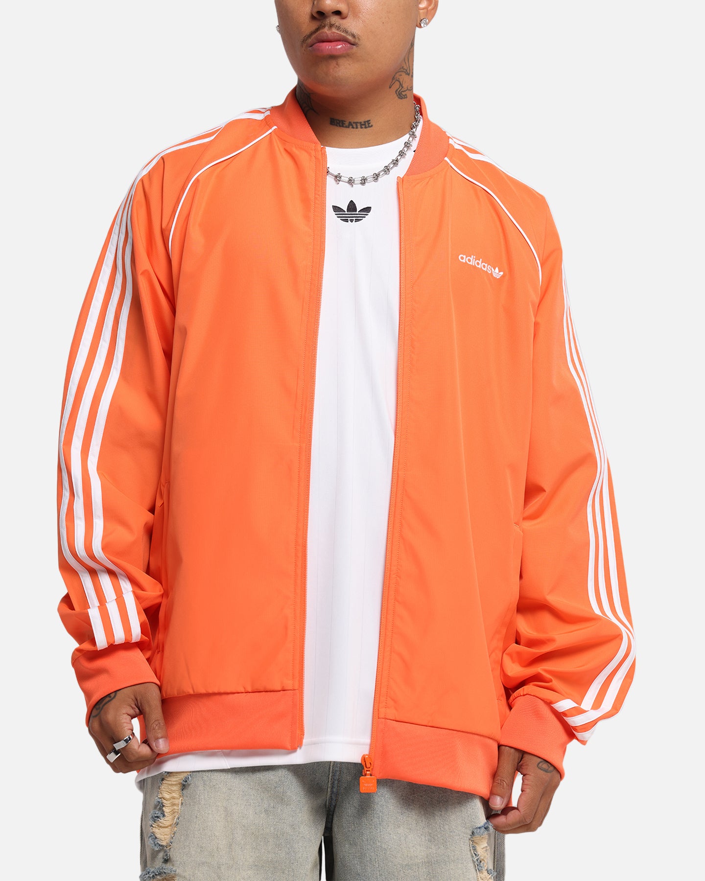 Adidas Archive Track Jacket for Men & Women - Orange Retro Running Jacket with Zip Front | Perfect for Running, Gym Workouts & Streetwear Fashion