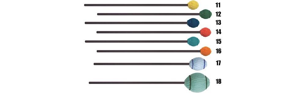 Mike Balter 17BB Mallets - Professional Percussion Mallets for Xylophone, Marimba & Vibraphone | Ideal for Musicians, Bands & Music Schools | Durable & Responsive for Live Performances & Practice