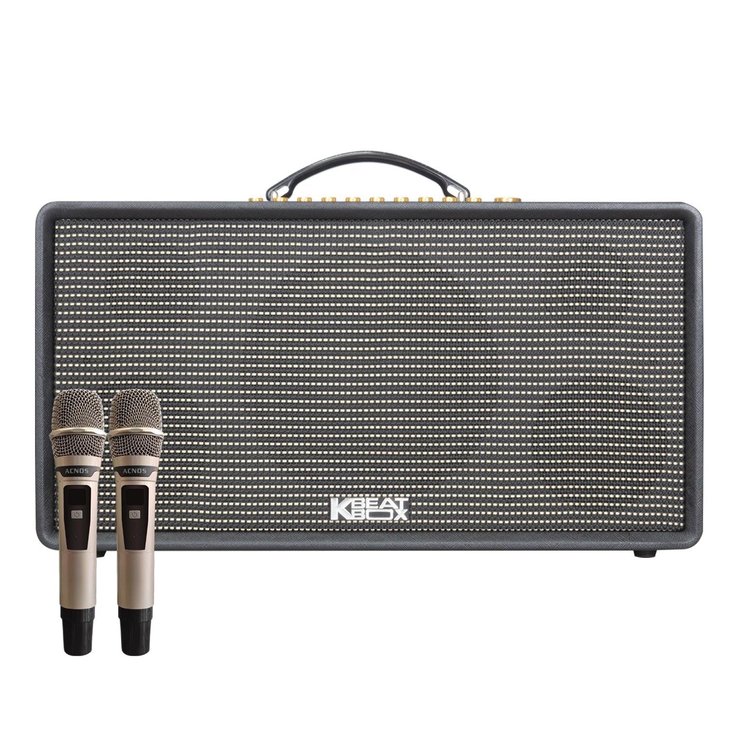 Acnos Soncamedia Kbeatbox Flac 36 Karaoke Powered Speaker System - Professional Portable PA System for Home Parties, Outdoor Events & Live Performances