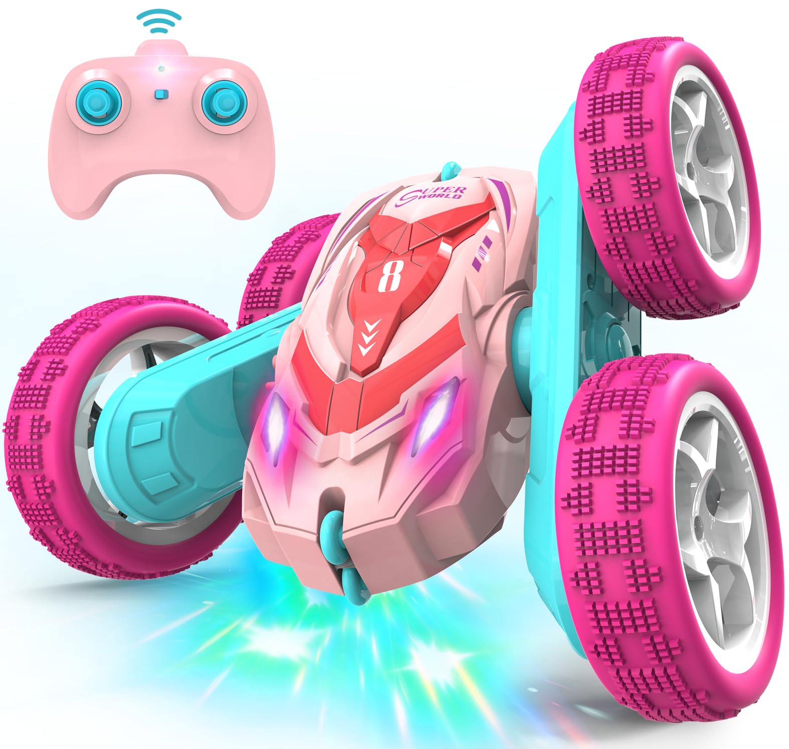 360° Flip RC Stunt Car - 2.4Ghz 4WD Rechargeable Toy for Kids | Outdoor & Indoor Play | Birthday Gift