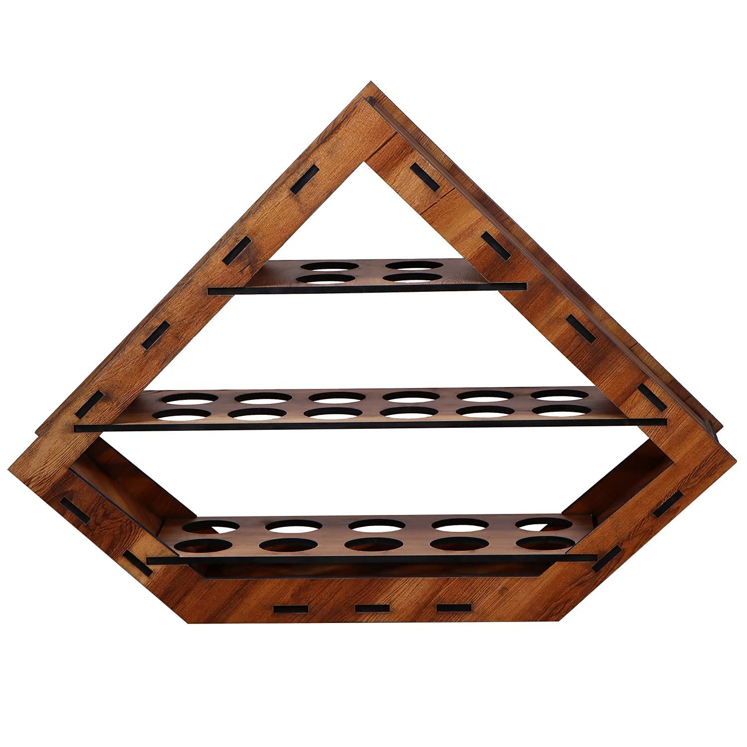 TRENCH 3-Tier Plywood Egg Holder - 26 Grid Egg Storage Rack for Kitchen Cabinet & Countertop | Space-Saving Egg Organizer Basket for Fresh Eggs | Perfect for Farmhouse, Breakfast Nook & Pantry Organization