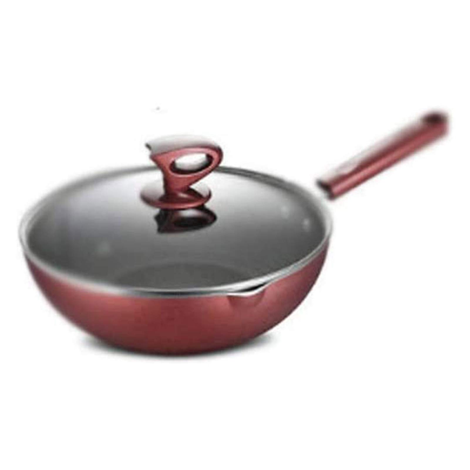 Nonstick Deep Frying Pan with Glass Lid - 10 Inch Chef's Skillet, Omelette & Saute Pan for Gas, Electric & Induction Stove Tops - Healthy PFOA-Free Cookware for Frying, Stir-Frying & Everyday Cooking