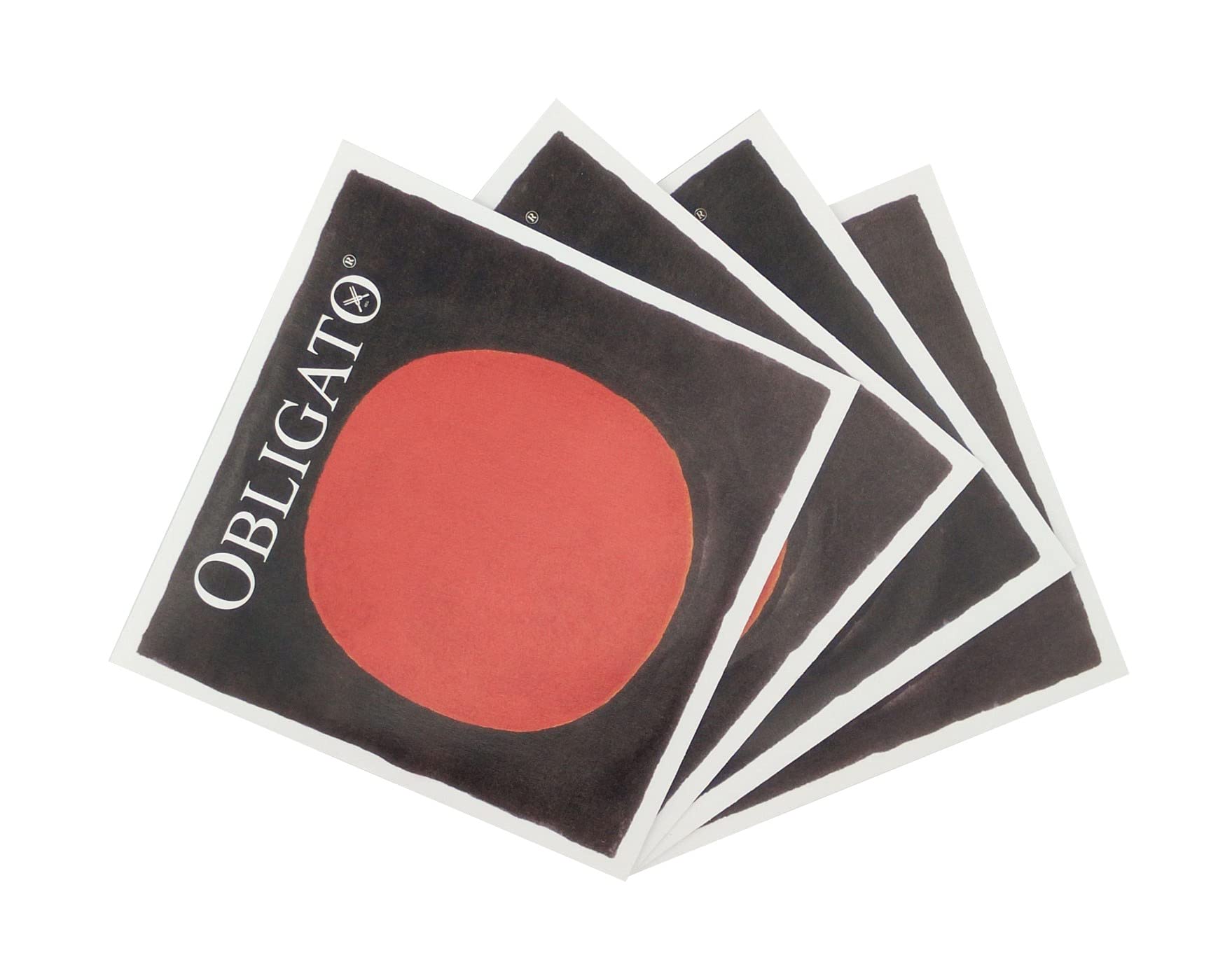 Pirastro Obligato Violin Strings Full Set 4/4 Size - Classic Music Strings with Gold E Ball End for Professional Violinists | Perfect for Solo Performances, Orchestras & Practice Sessions