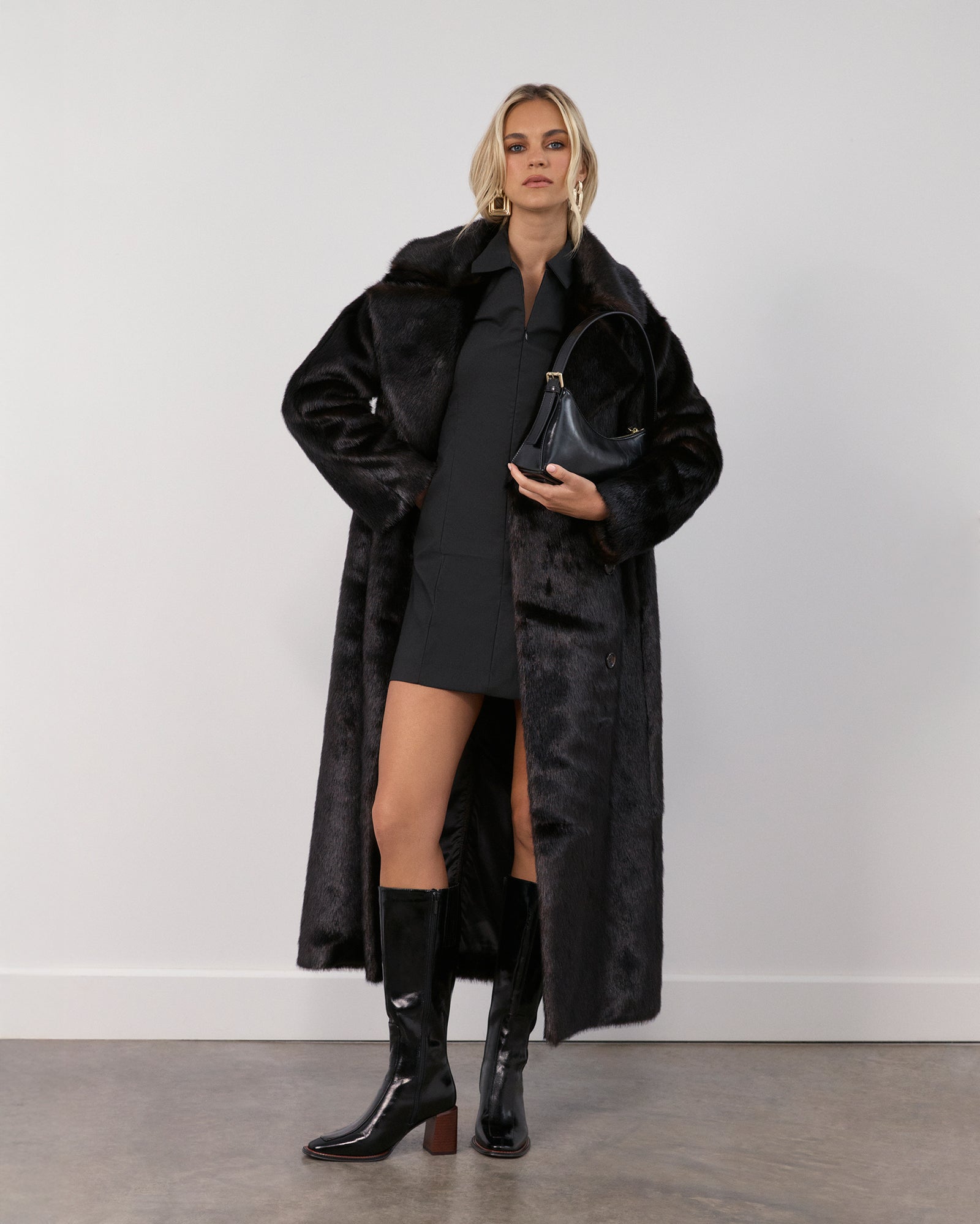 Divine Knee High Boots for Women - Black Leather Boots for Fashion & Comfort - Perfect for Office, Party & Winter Outfits