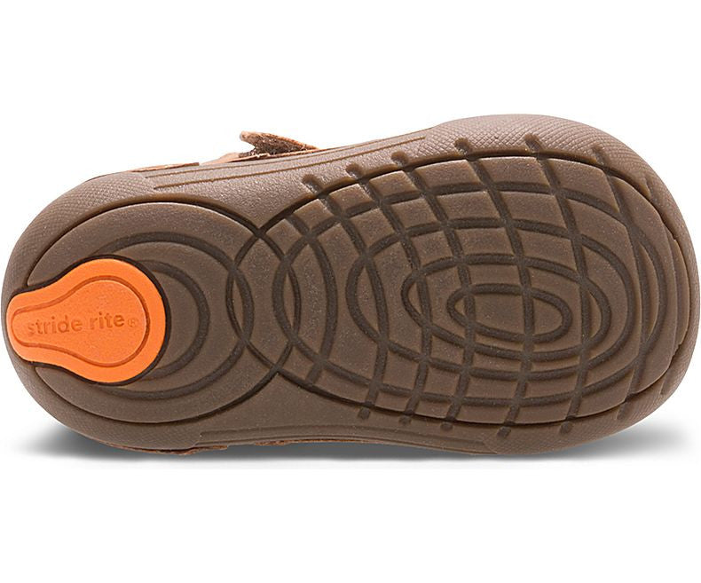 Stride Rite Burrell Baby Boots - Soft Leather First Walking Shoes for Infants & Toddlers - Perfect for First Steps, Outdoor Play & Special Occasions