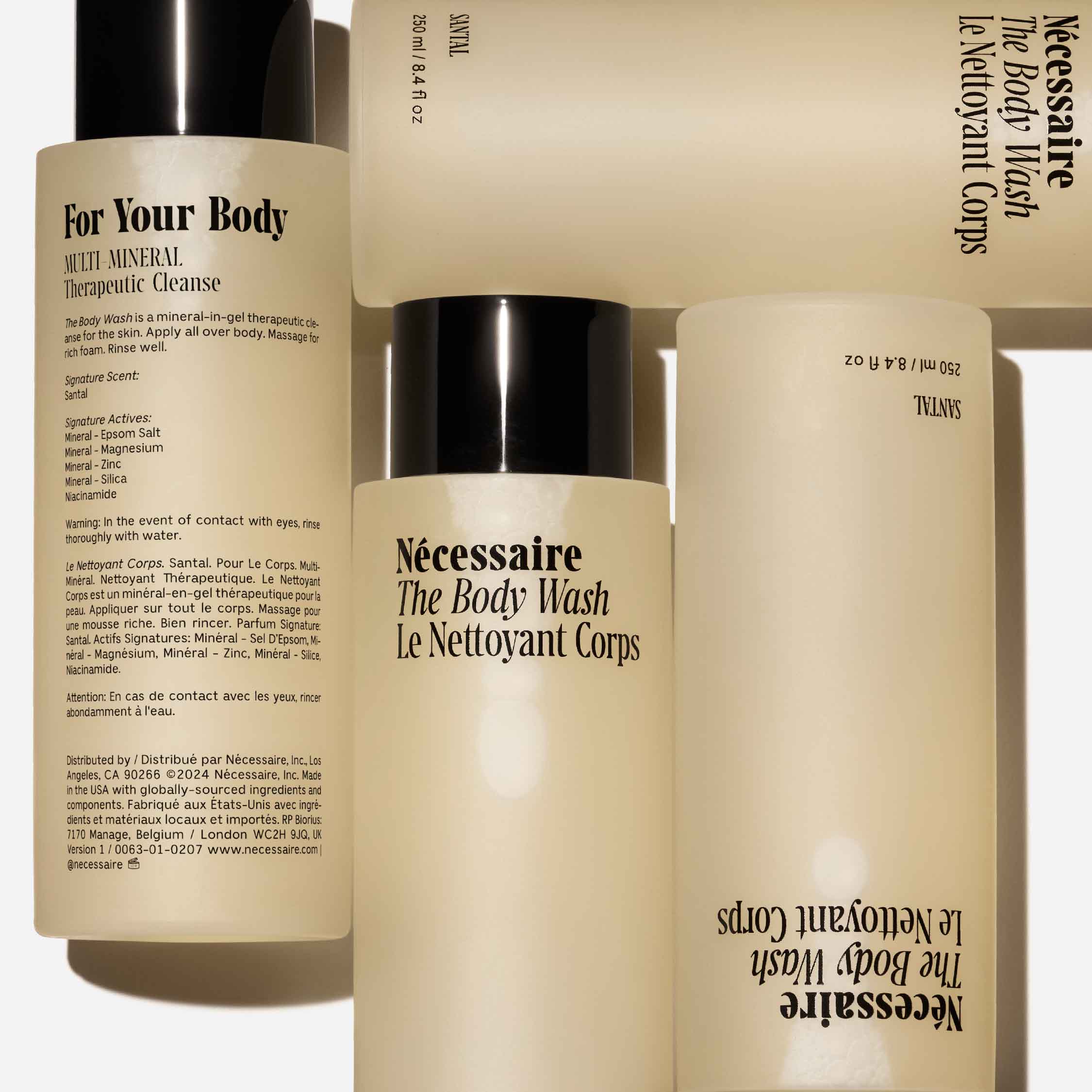Santal Scented Body Wash for Men & Women - Moisturizing & Refreshing Shower Gel for Dry Skin - Perfect for Daily Use & Relaxing Bath Time