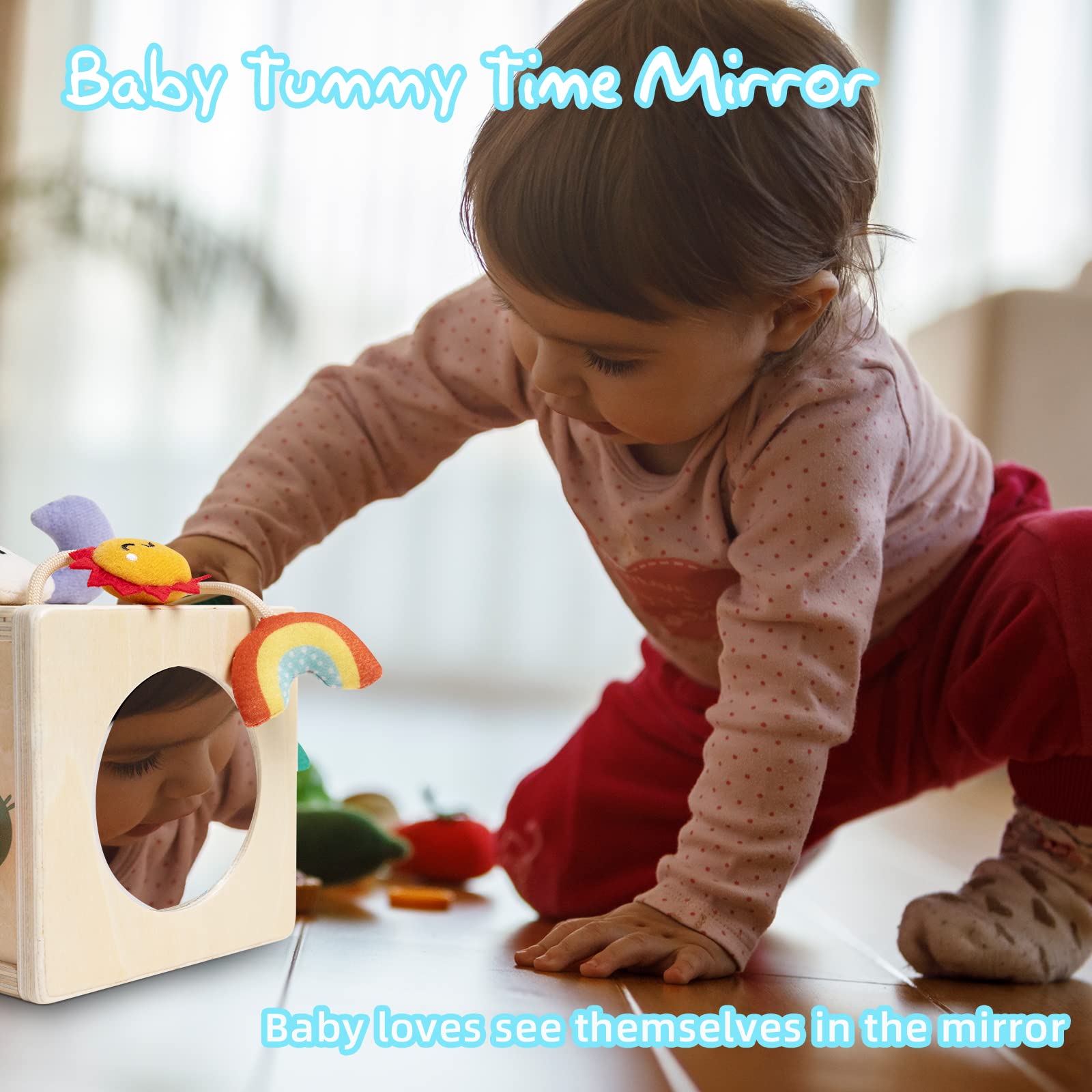 Montessori Wooden Pull String Activity Cube - Sensory Learning Toy for Babies 6-12 Months | Early Development Toy for 1 Year Old Boys & Girls | Perfect for Playtime, Daycare & First Birthday Gifts