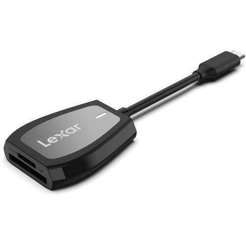 Lexar RW470 USB 3.2 Gen 1 Type-C SD/MicroSD Card Reader - High-Speed Memory Card Adapter for DSLR Cameras, Drones, Smartphones & Laptops