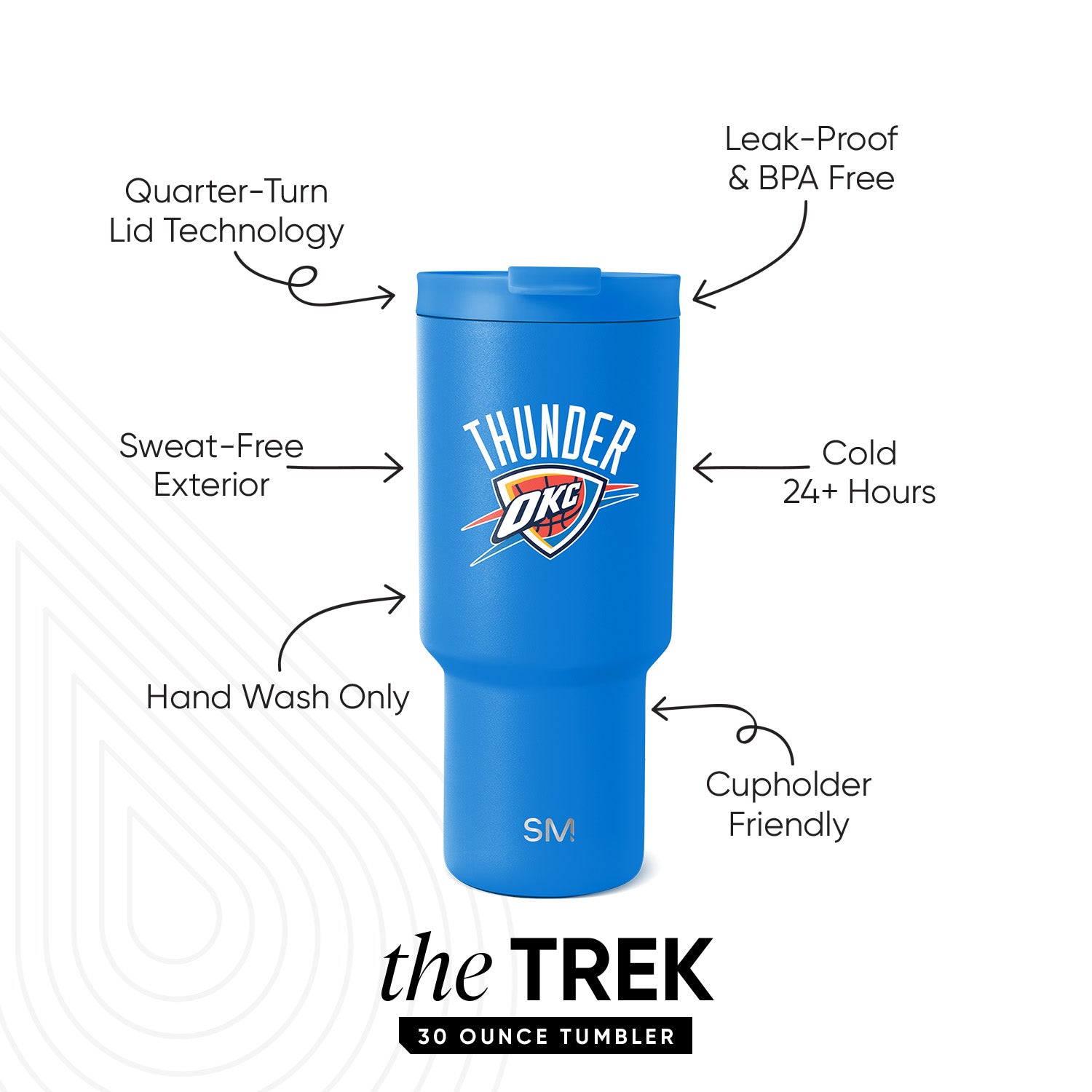 NBA Trek Tumbler with Flip Lid - Insulated Stainless Steel Water Bottle for Basketball Fans - Perfect for Gym, Work & Outdoor Adventures
