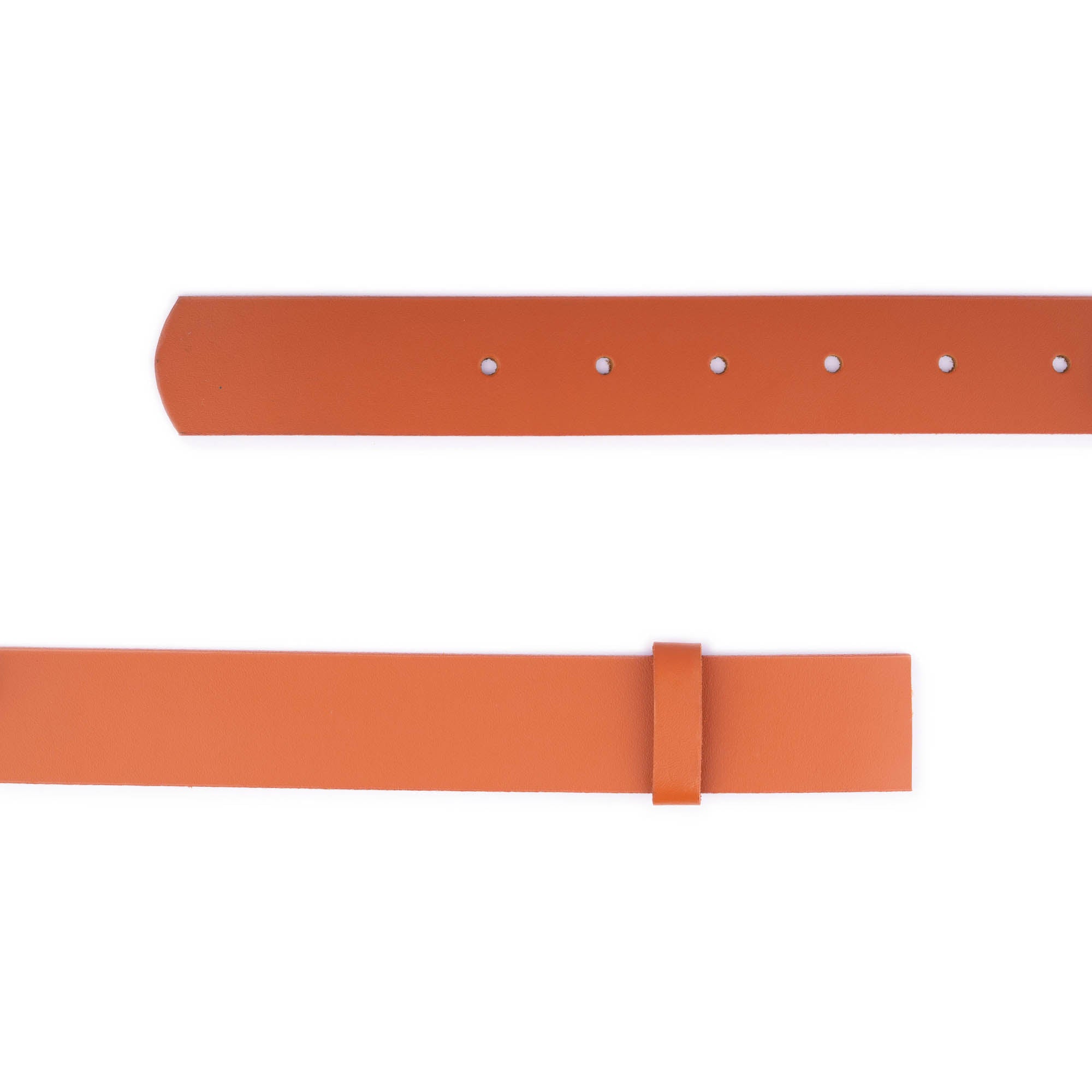 4.0cm Genuine Orange Leather Belt for Men - Premium Replacement Strap Compatible with Dunhill Buckles | Formal & Casual Wear Accessory