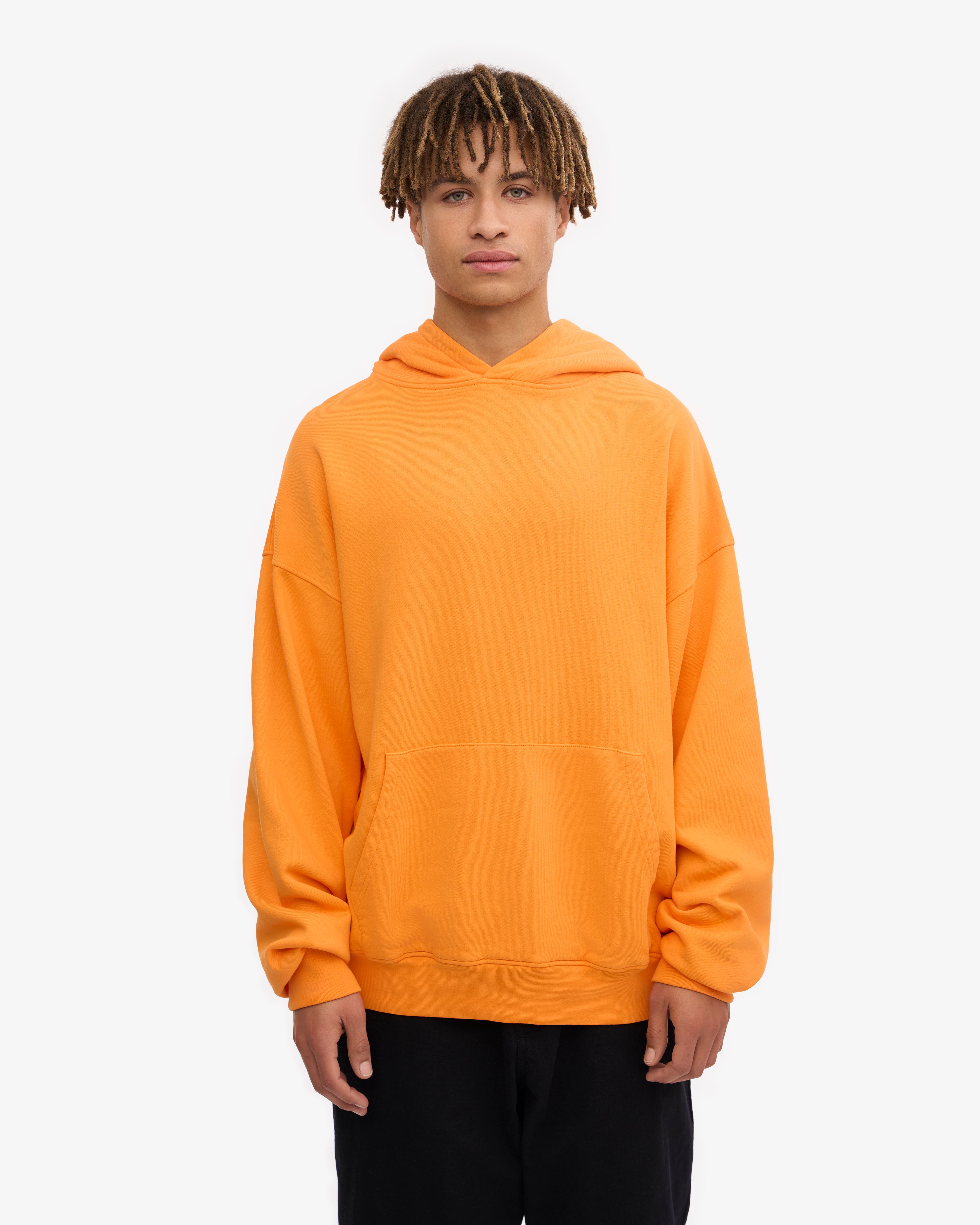 Organic Oversized Hoodie - Sunny Orange | Cozy & Stylish Pullover for Men & Women | Perfect for Casual Wear, Lounging & Outdoor Activities