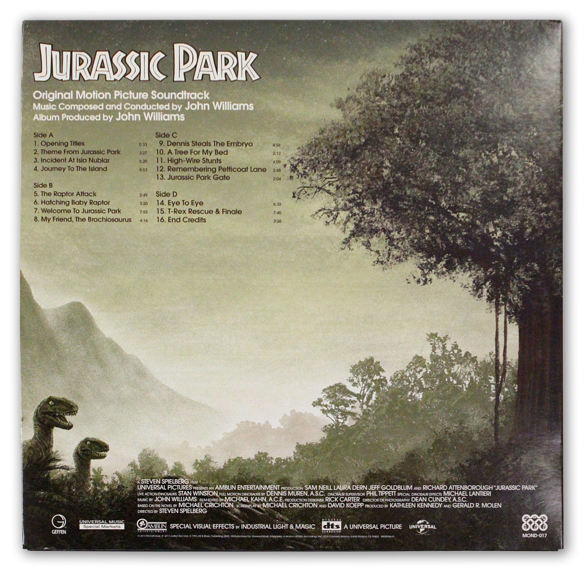 Jurassic Park Original Motion Picture Soundtrack (20th Anniversary Edition) - Perfect for Movie Nights & Dinosaur Theme Parties
