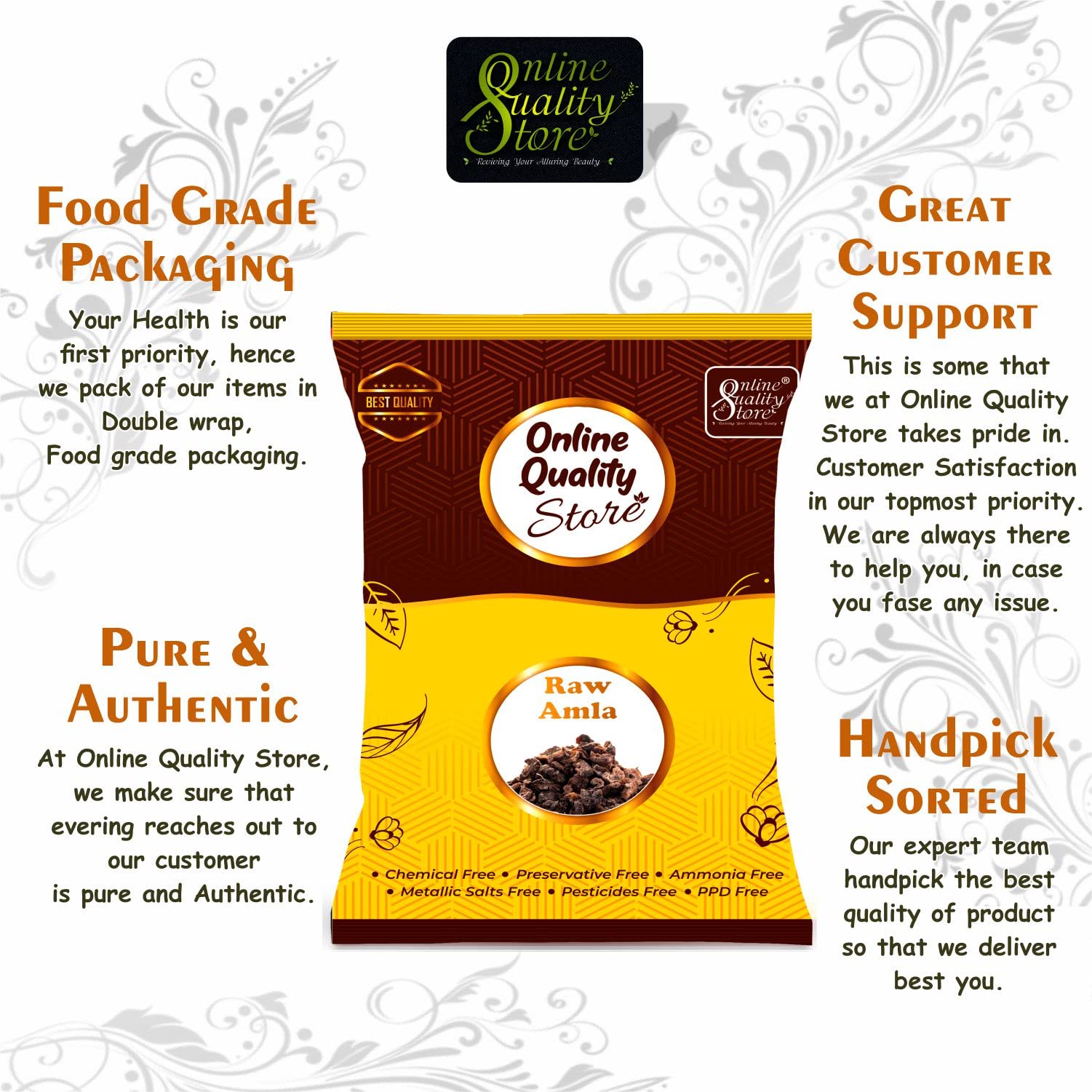 Organic Dried Amla (Indian Gooseberry) for Hair Growth & Skin Care - 250g | Raw Amla Powder for Natural Hair Treatment | Emblica Officinalis | Perfect for DIY Hair Masks, Scalp Treatments & Holistic Beauty Routines