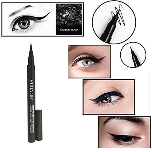 HUDA BB Combo Skin Base Primer, BB Cream Foundation, Concealer, Loose Face Powder & Makeup Blender with Sketch Eyeliner - 6 Piece Full Face Makeup Set for Flawless Coverage & Long-Lasting Wear | Perfect for Daily Use, Special Occasions & Professional Makeup Artists